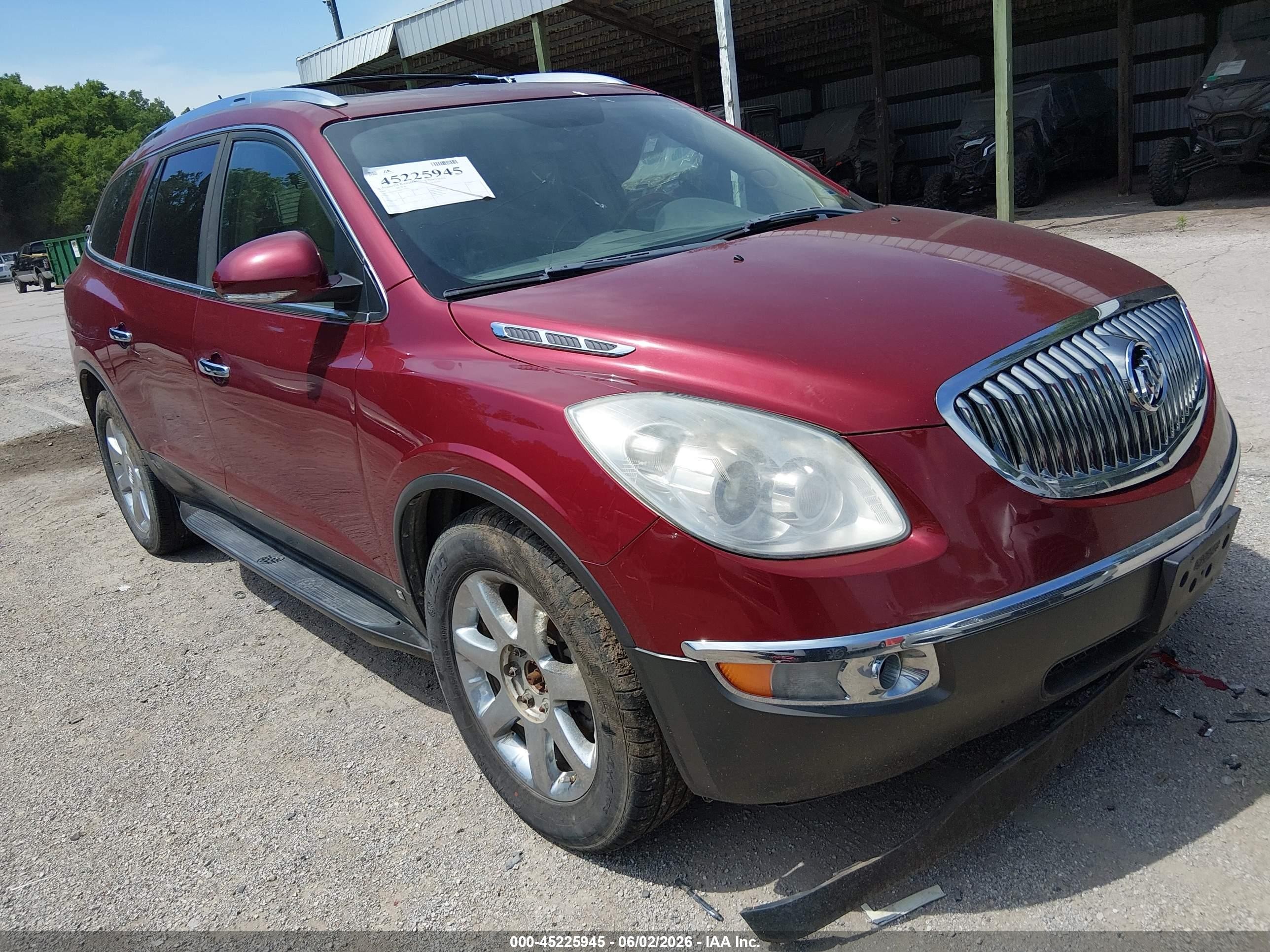 2008 Buick Enclave Cxl Red vin: 5GAER237X8J279822