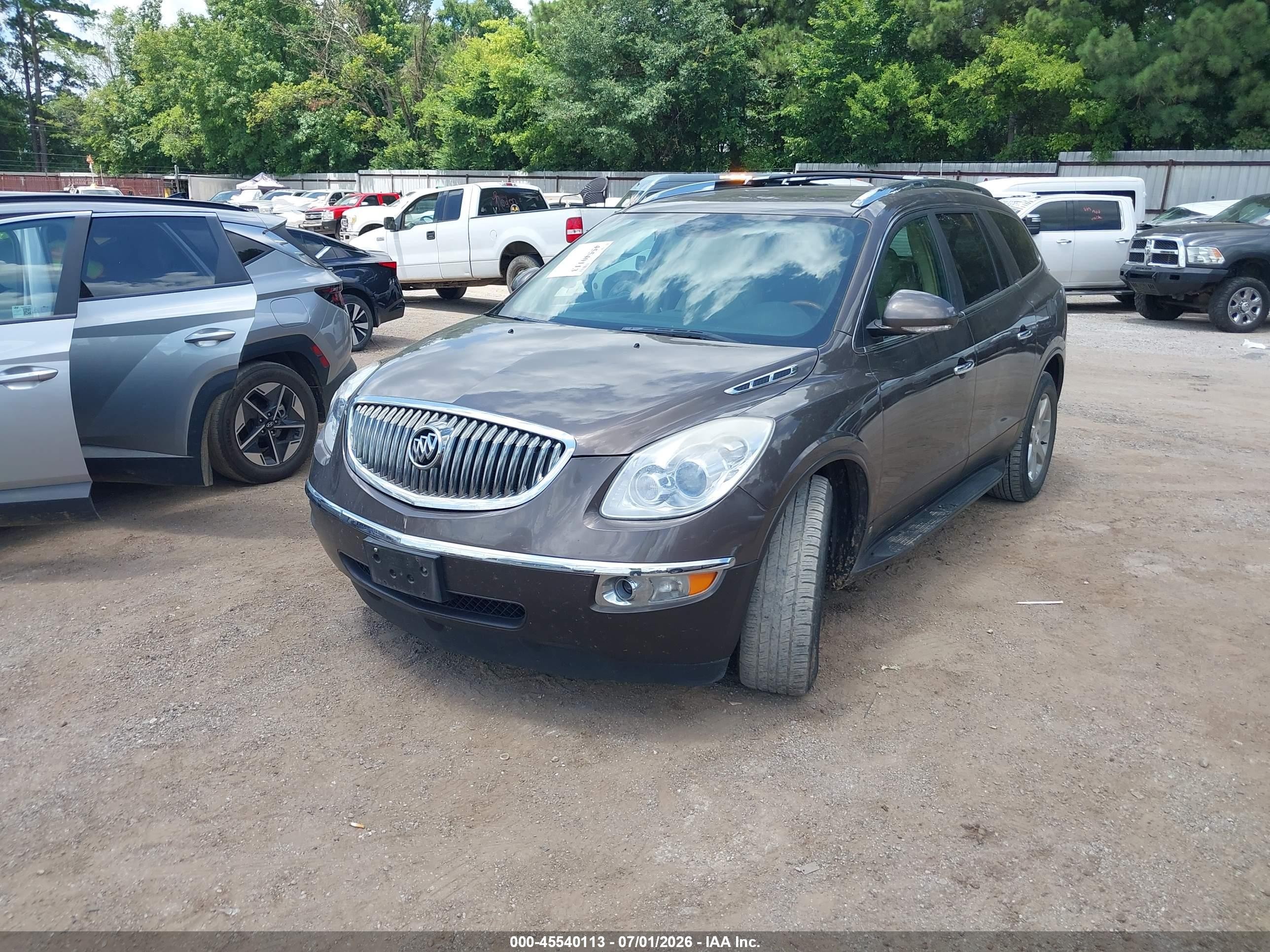 2009 Buick Enclave Cxl Brown vin: 5GAER23D09J125241
