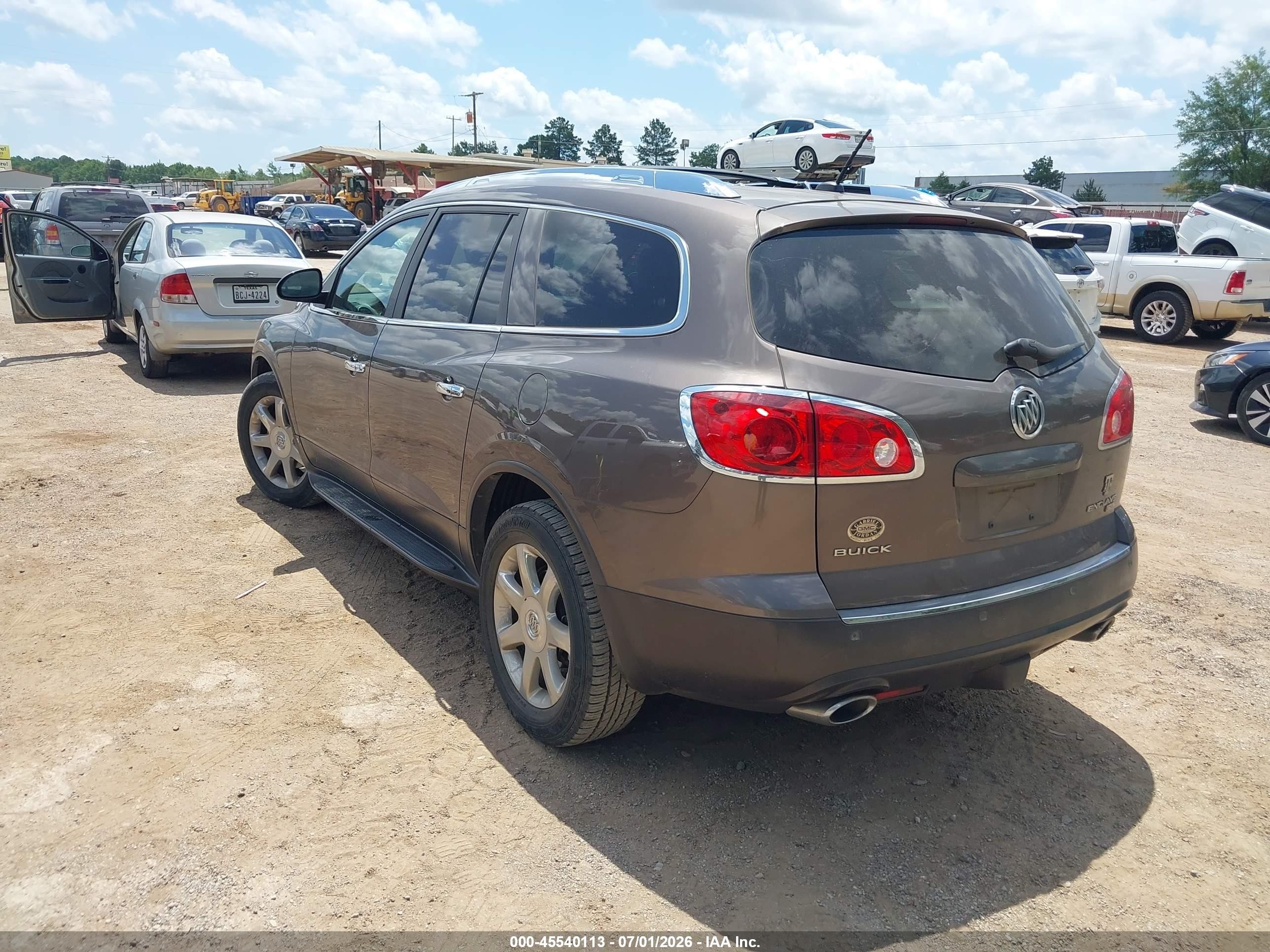 2009 Buick Enclave Cxl Brown vin: 5GAER23D09J125241