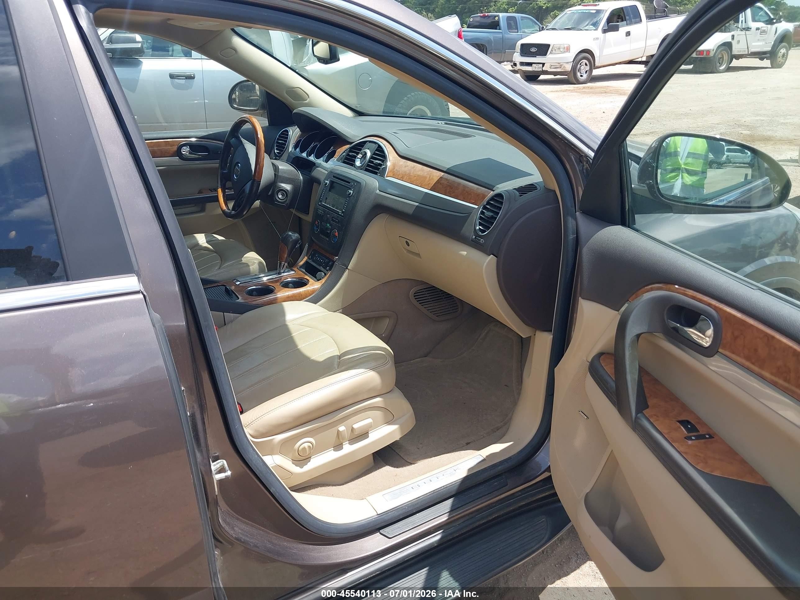 2009 Buick Enclave Cxl Brown vin: 5GAER23D09J125241