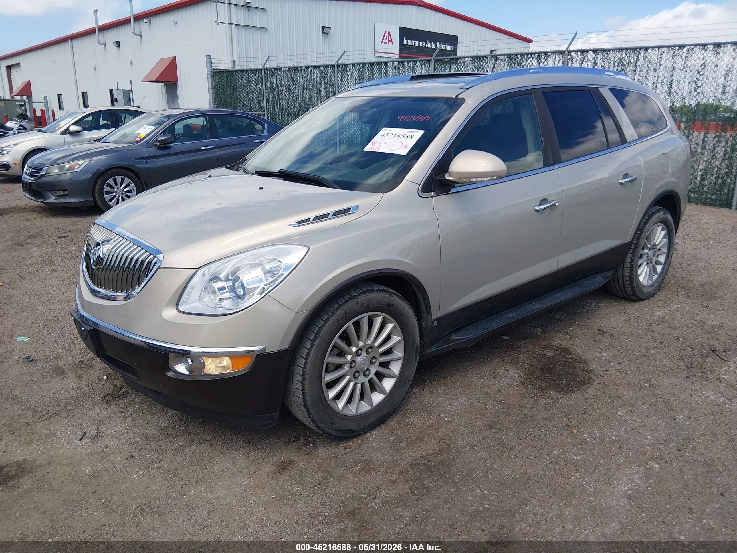 2009 Buick Enclave Cxl Champagne vin: 5GAER23D09J152181