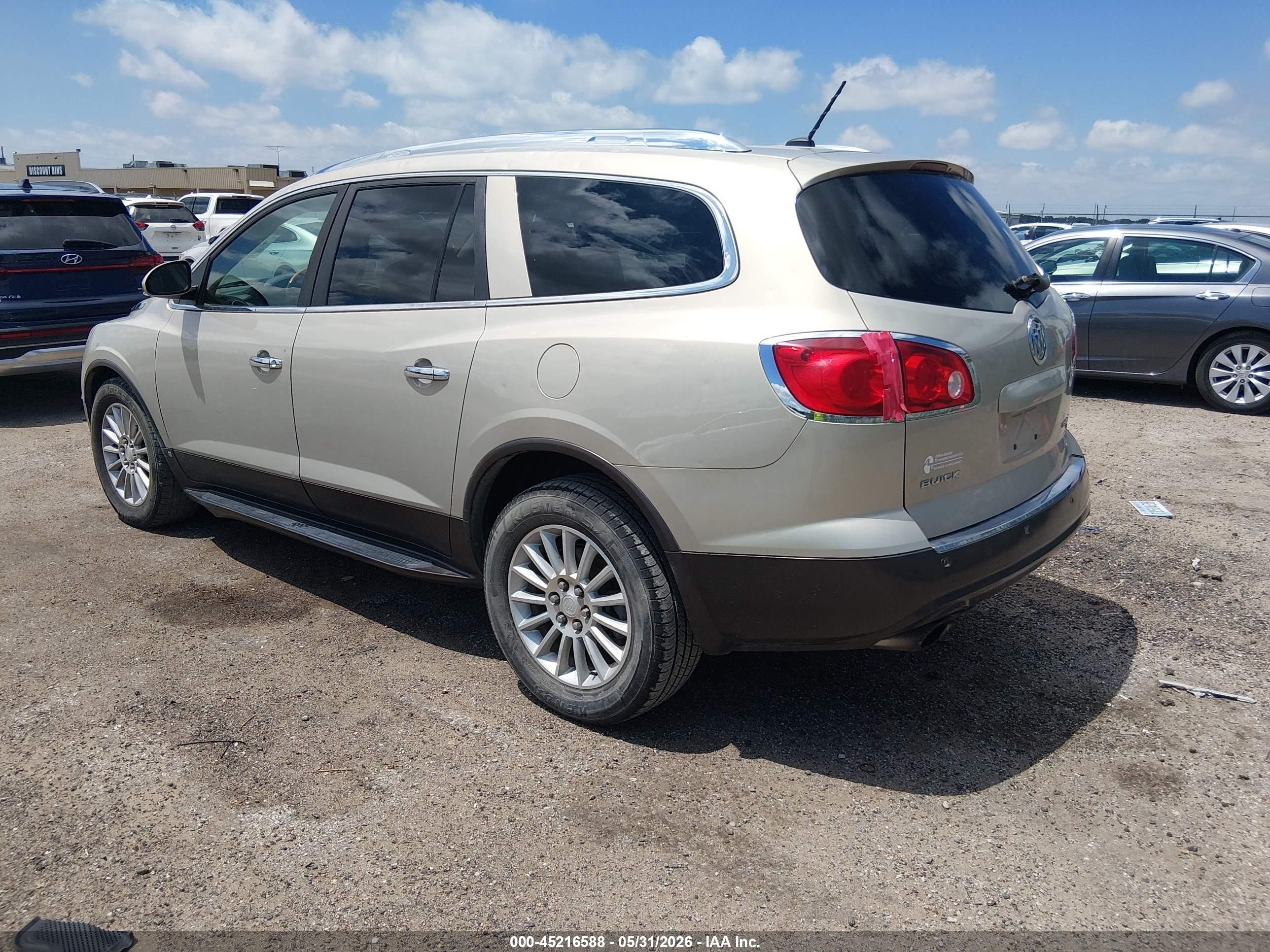 2009 Buick Enclave Cxl Champagne vin: 5GAER23D09J152181