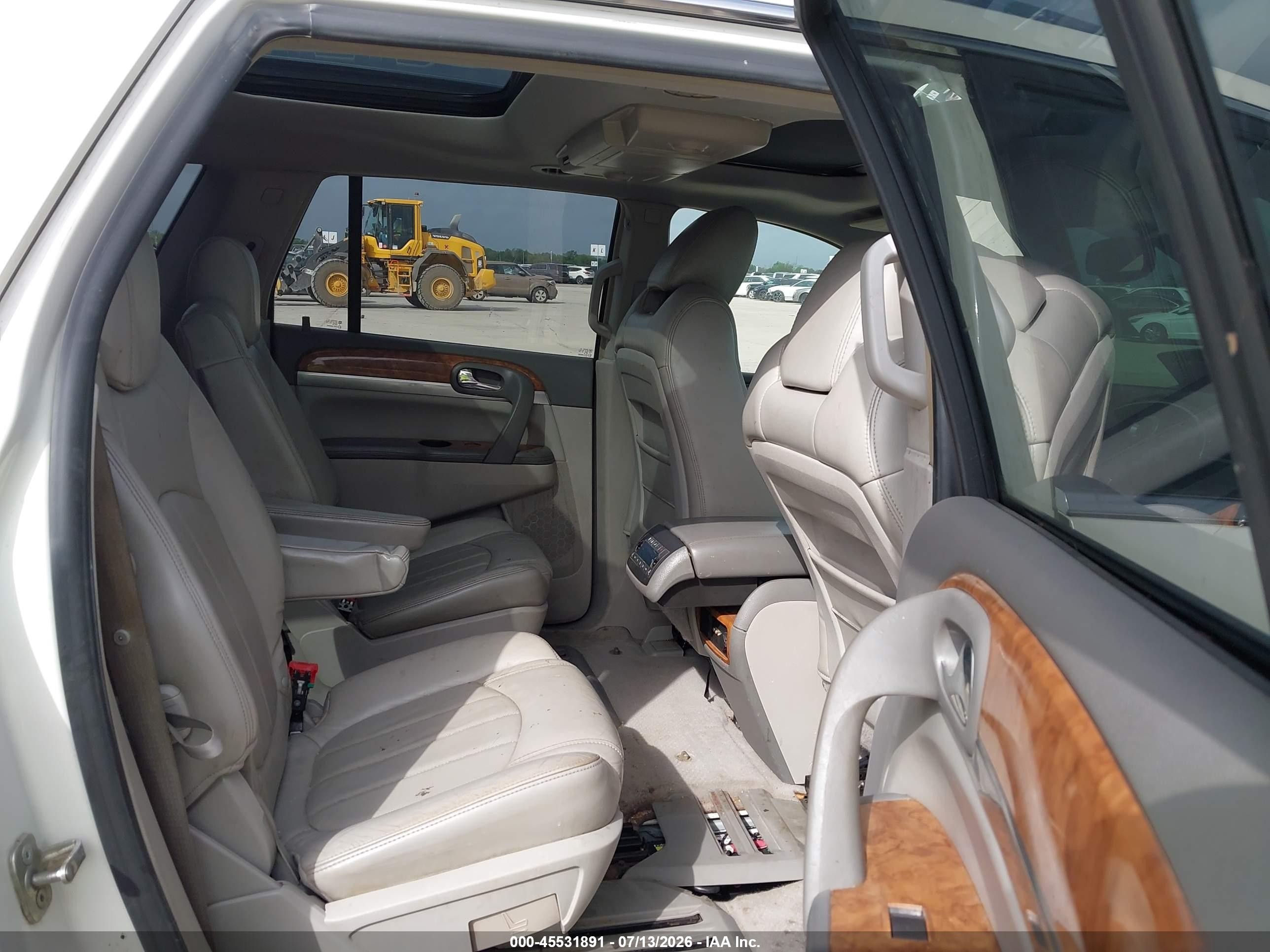 2009 Buick Enclave Cxl White vin: 5GAER23D09J189778