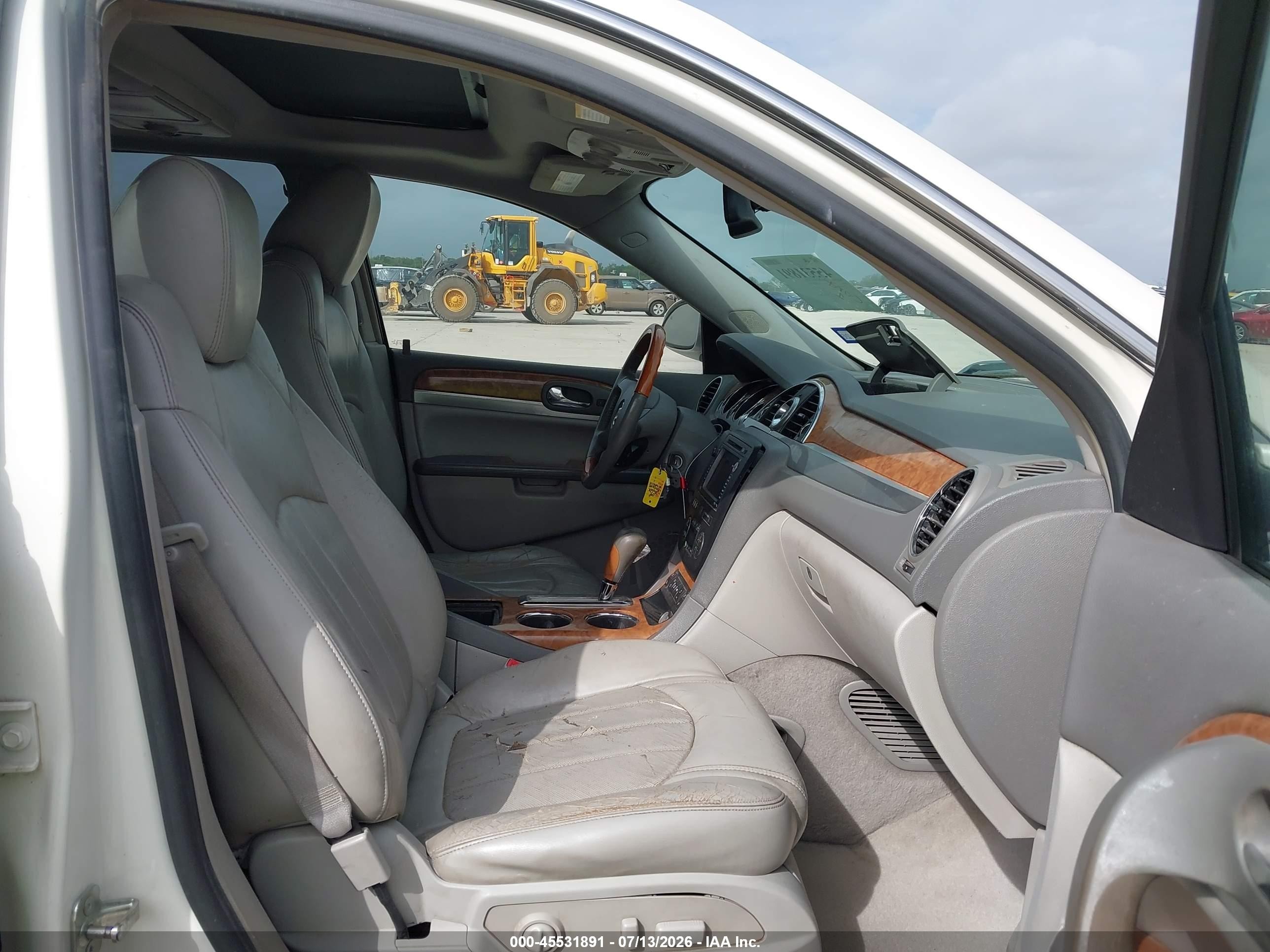 2009 Buick Enclave Cxl White vin: 5GAER23D09J189778
