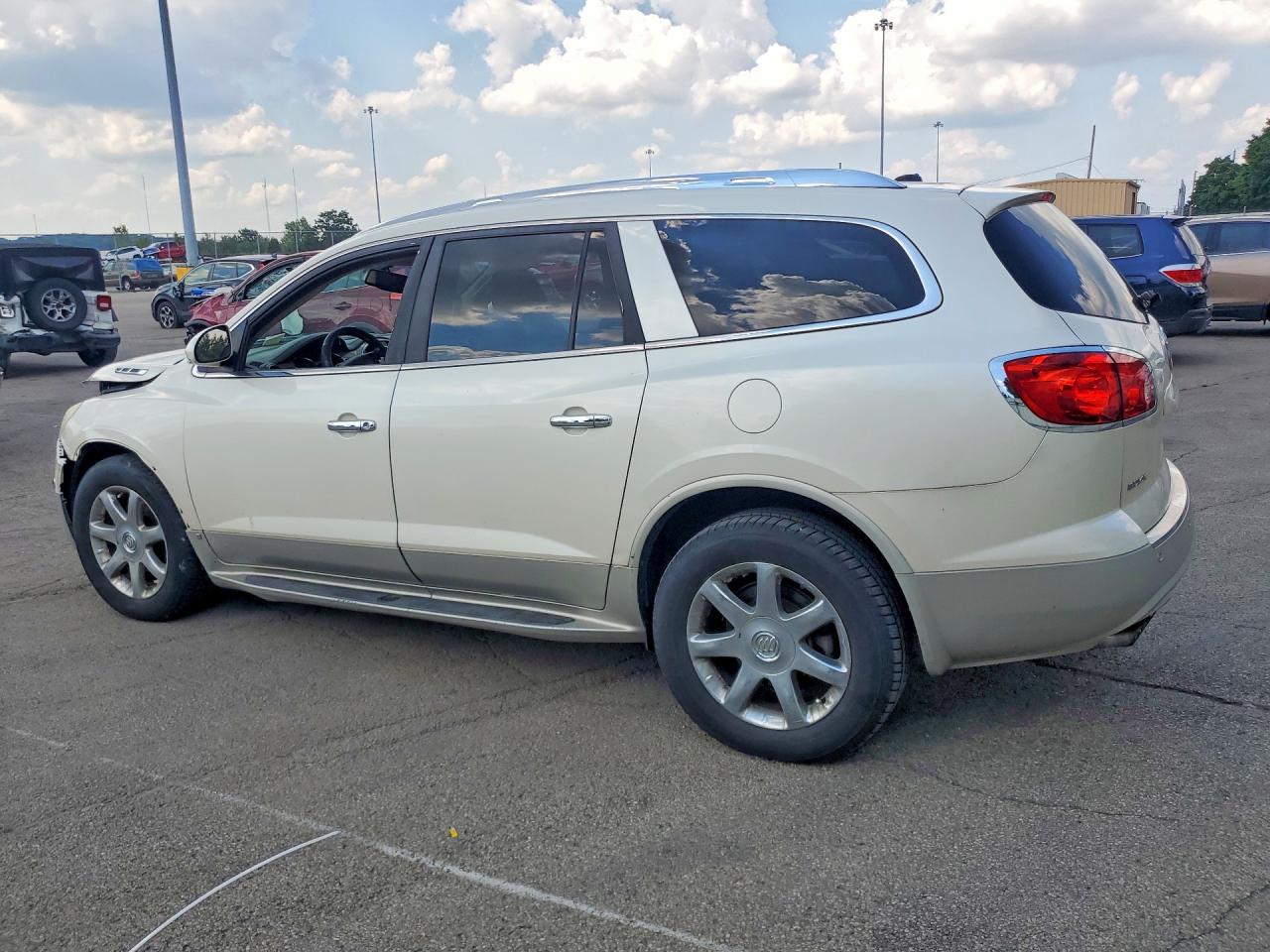 2009 Buick Enclave Cxl White vin: 5GAER23D09J193054