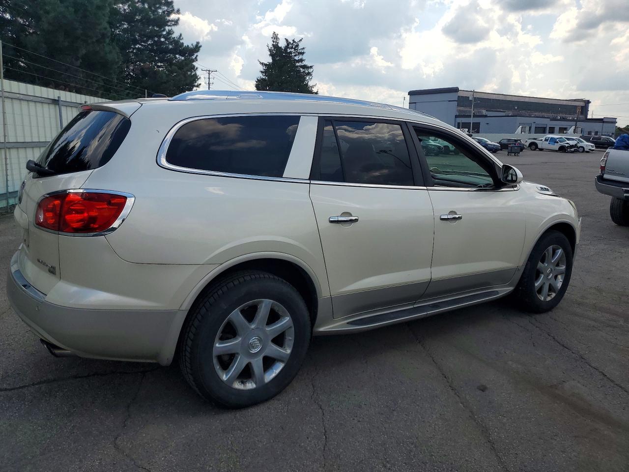 2009 Buick Enclave Cxl White vin: 5GAER23D09J193054