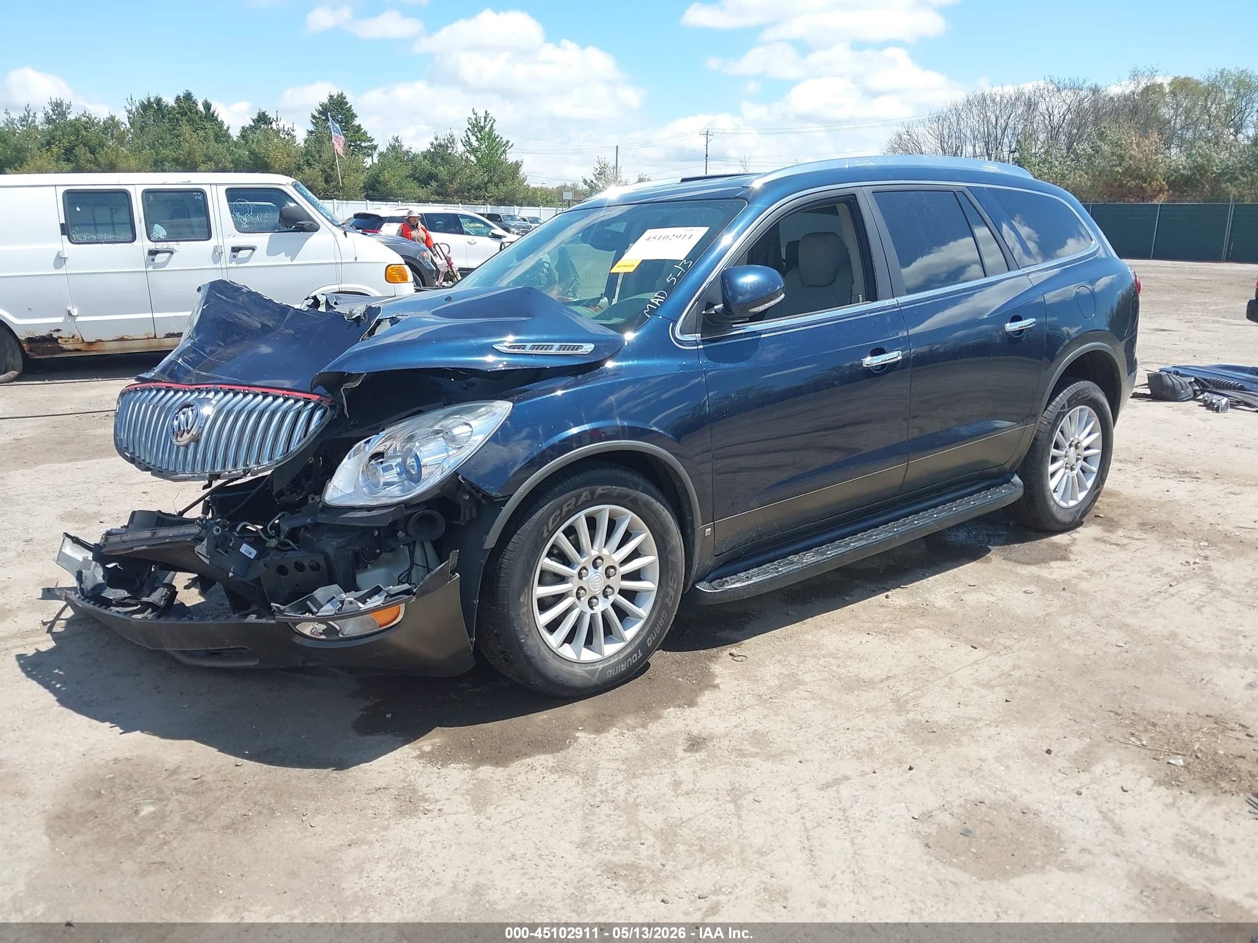 2009 Buick Enclave Cxl Blue vin: 5GAER23D19J151363
