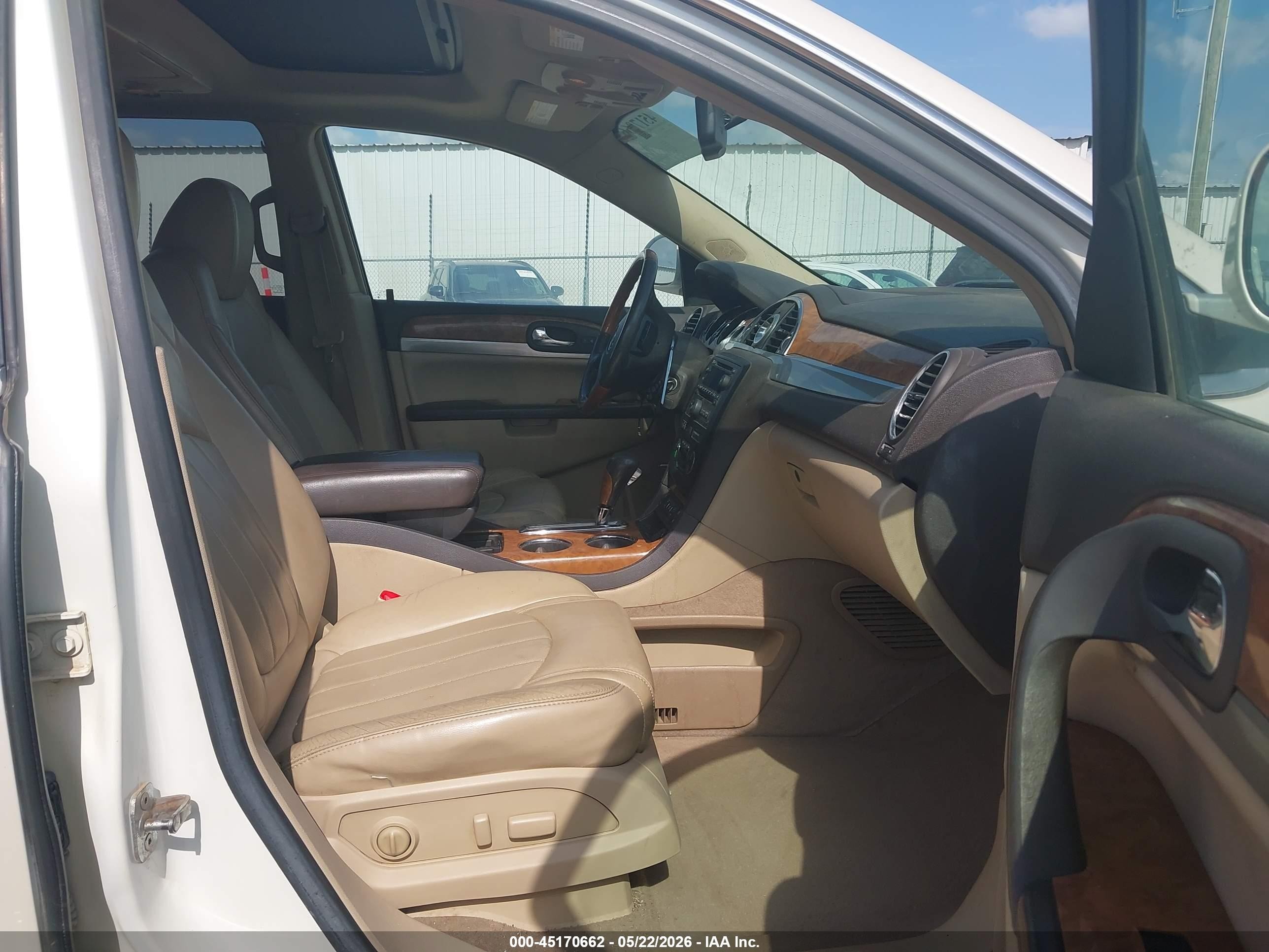2009 Buick Enclave Cxl White vin: 5GAER23D19J218222
