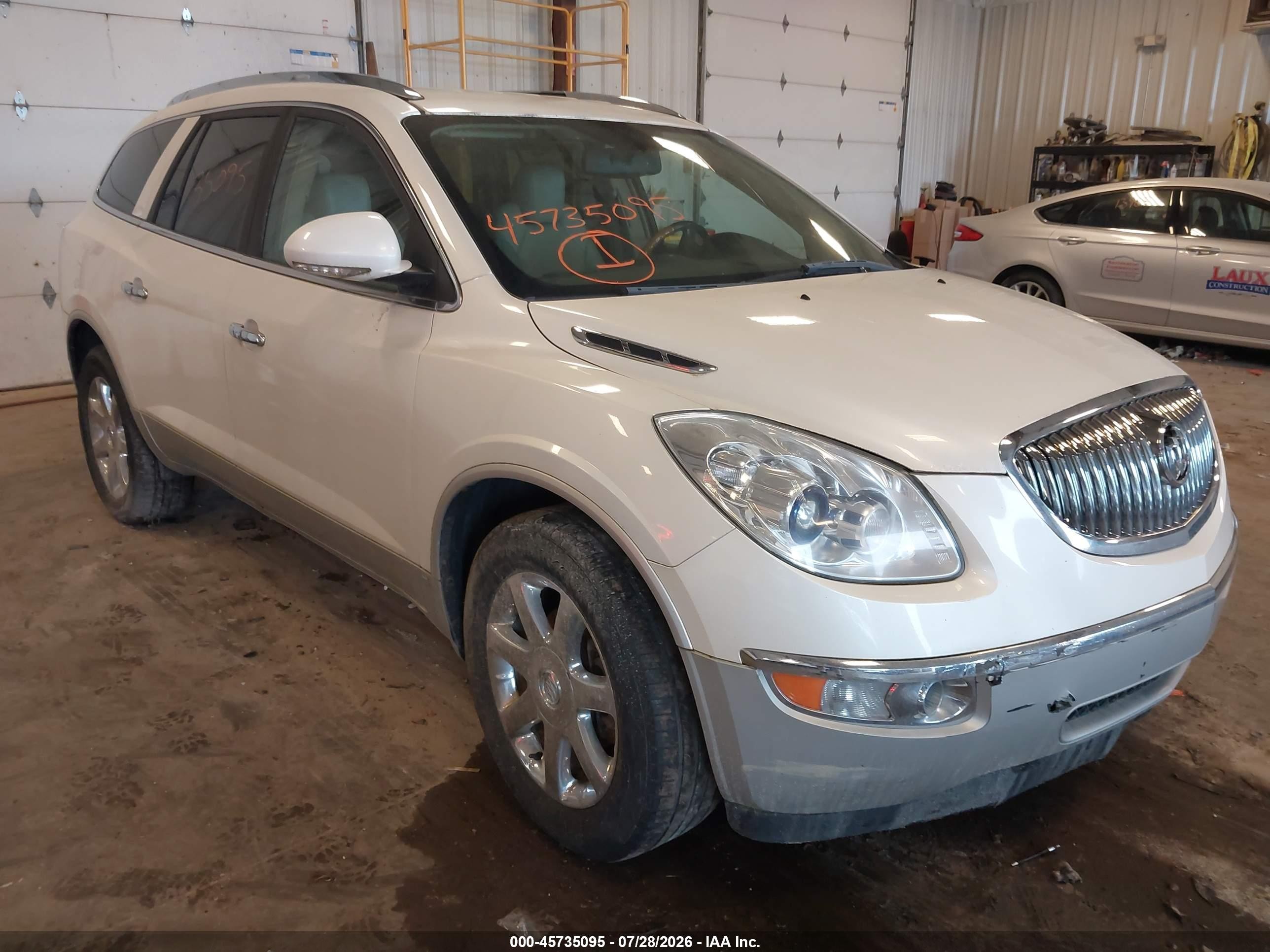 2009 Buick Enclave Cxl Cream vin: 5GAER23D39J152739