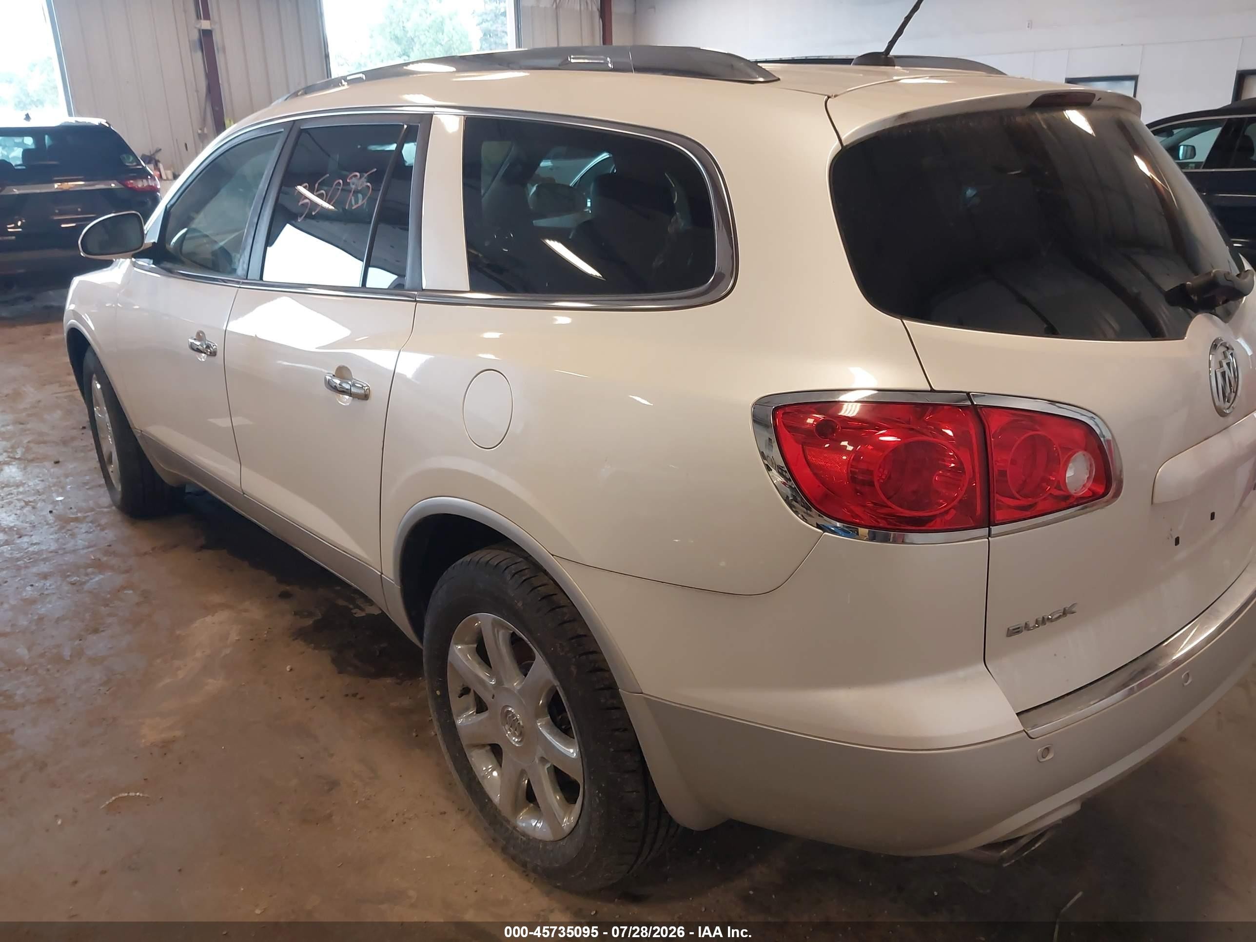 2009 Buick Enclave Cxl Cream vin: 5GAER23D39J152739