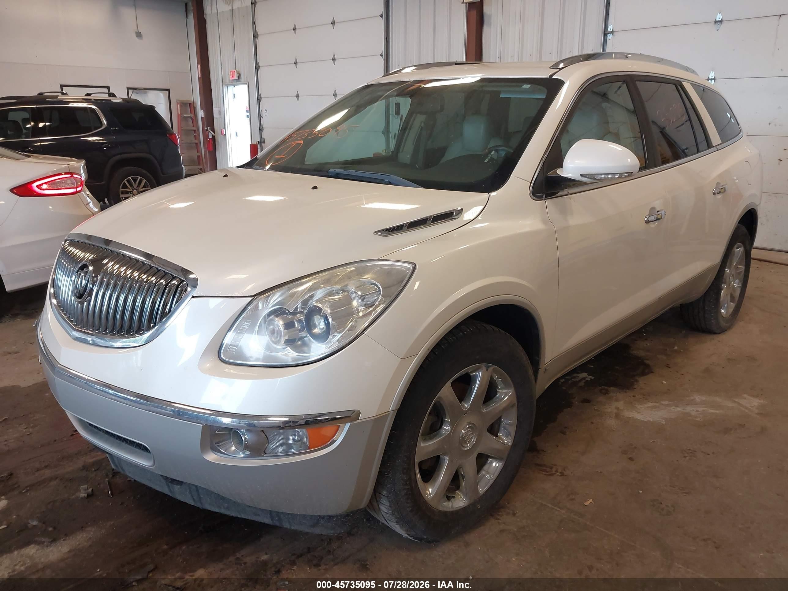 2009 Buick Enclave Cxl Cream vin: 5GAER23D39J152739