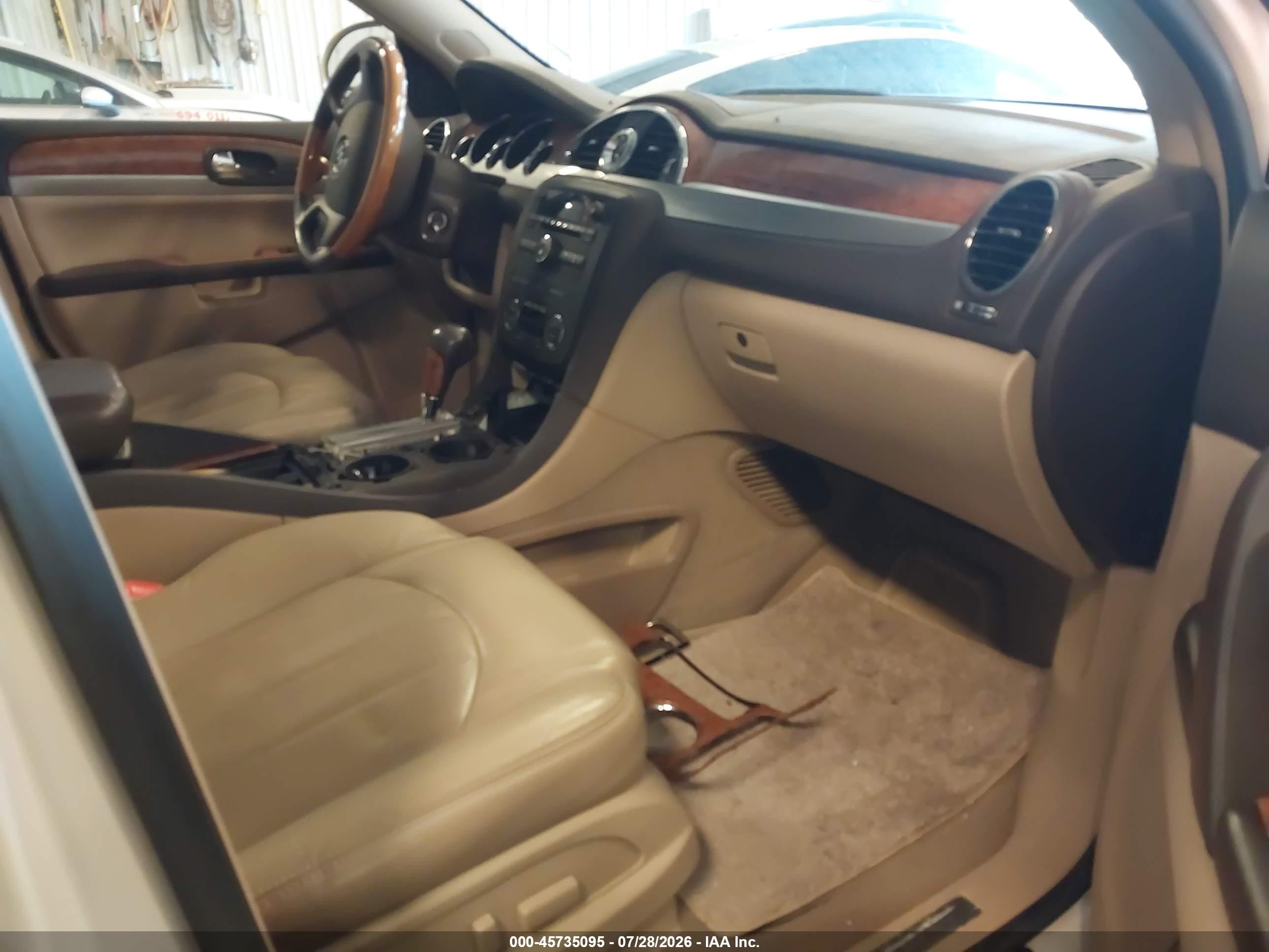 2009 Buick Enclave Cxl Cream vin: 5GAER23D39J152739