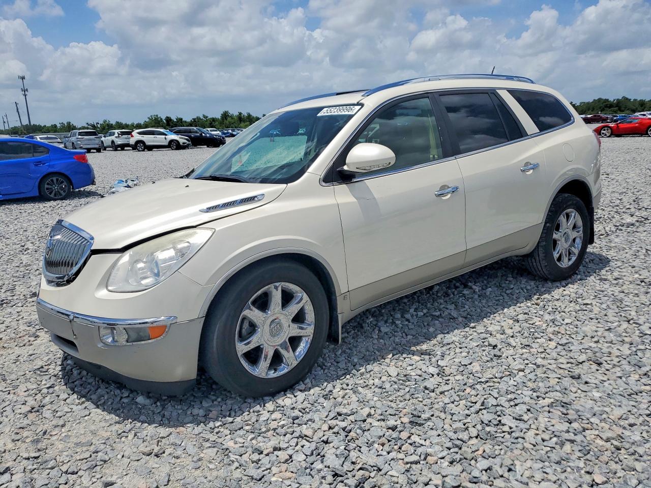 2009 Buick Enclave Cxl White vin: 5GAER23D39J215595