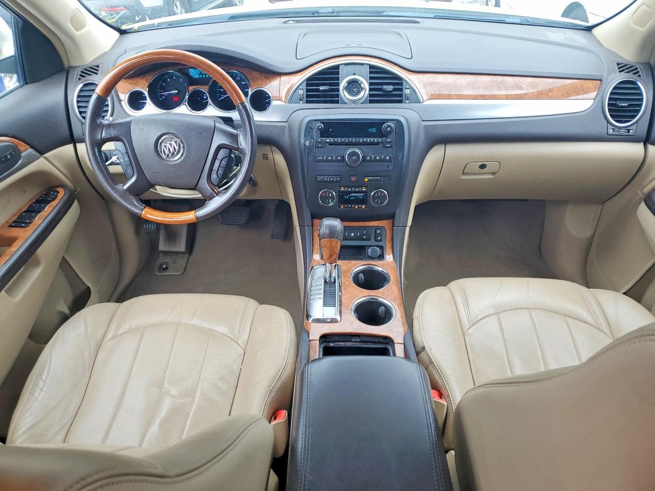 2009 Buick Enclave Cxl White vin: 5GAER23D39J215595