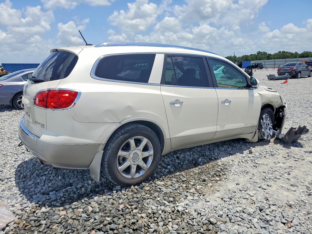 2009 Buick Enclave Cxl White vin: 5GAER23D39J215595