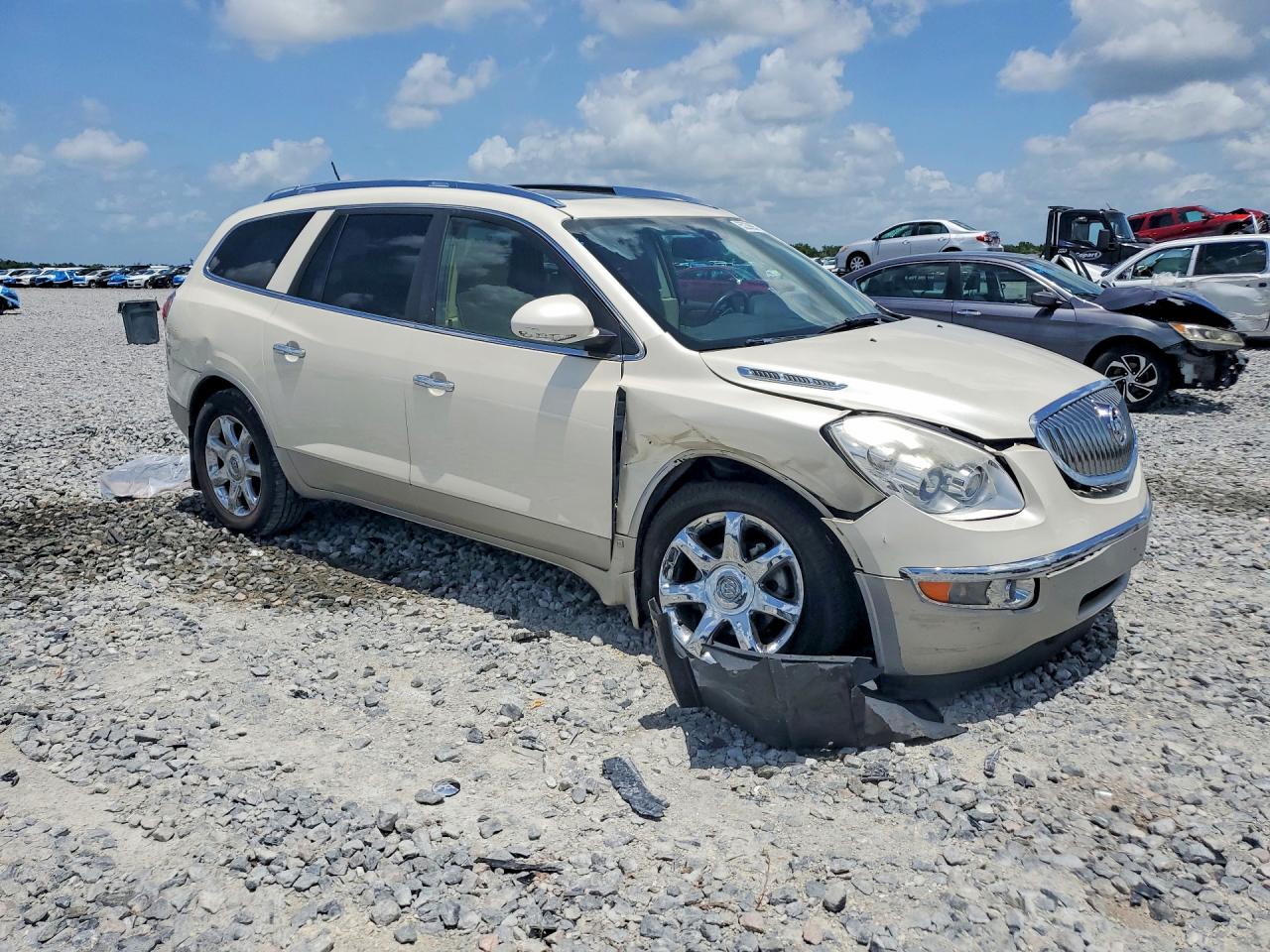 2009 Buick Enclave Cxl White vin: 5GAER23D39J215595