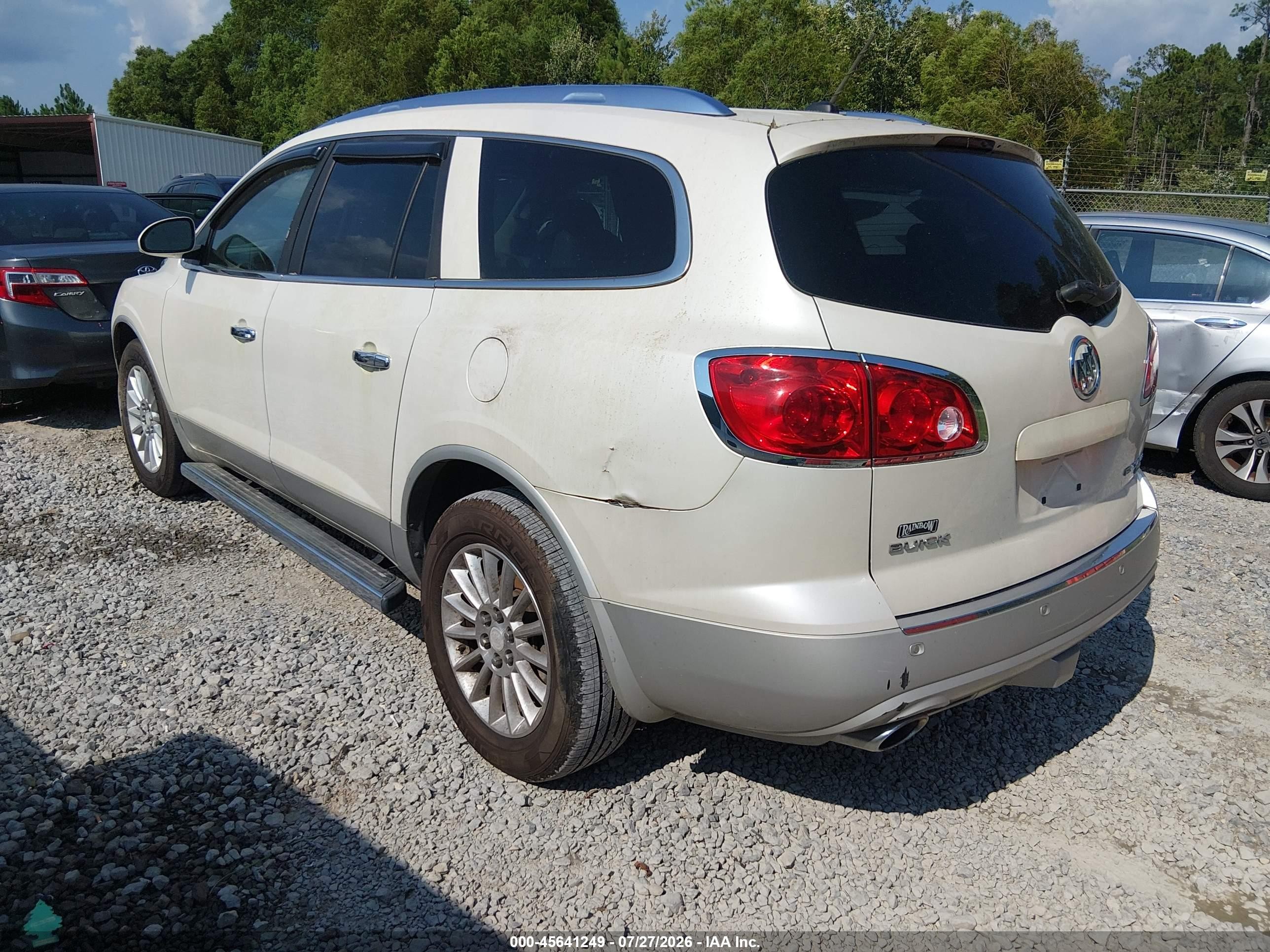 2009 Buick Enclave Cxl Белый vin: 5GAER23D49J185216