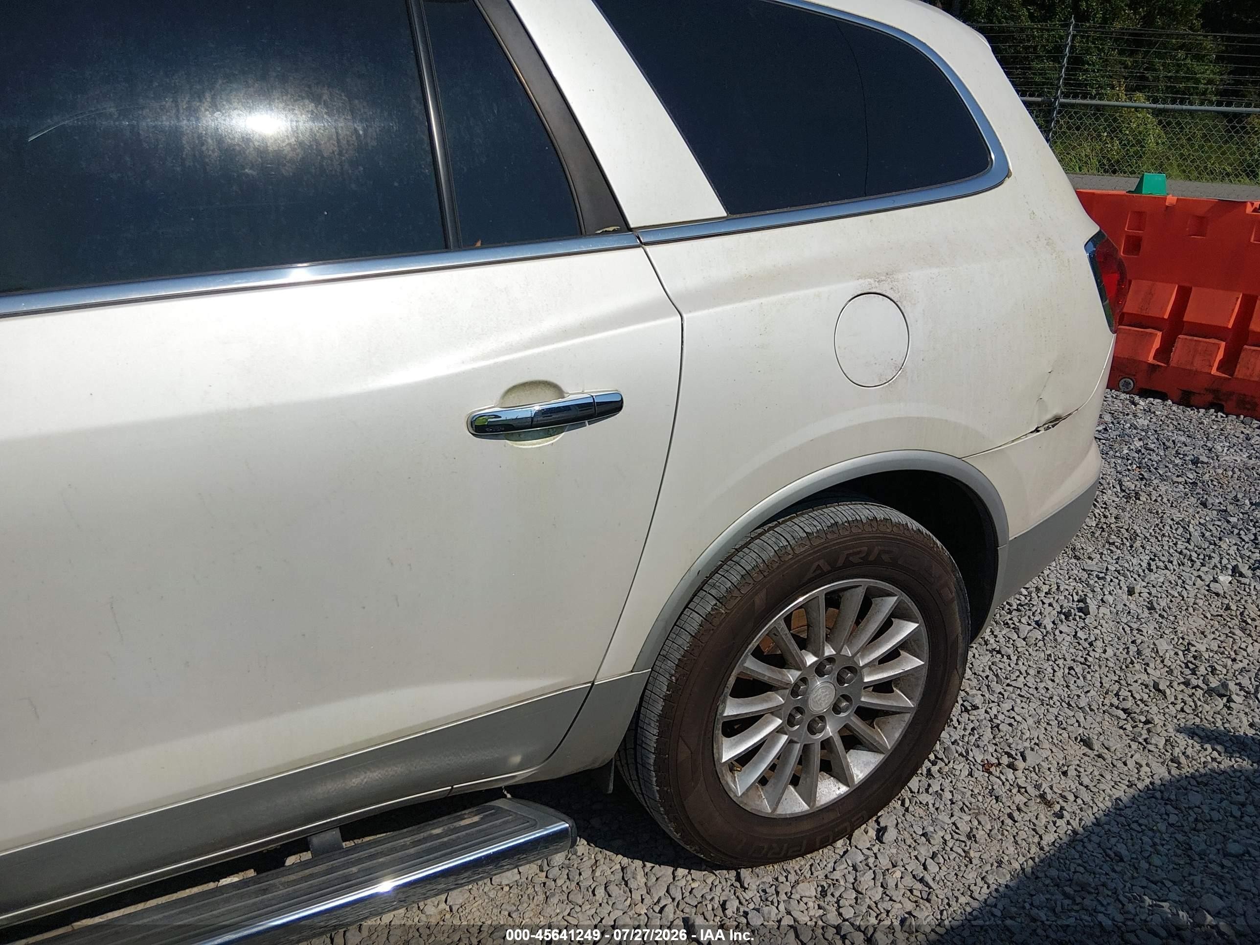 2009 Buick Enclave Cxl Белый vin: 5GAER23D49J185216