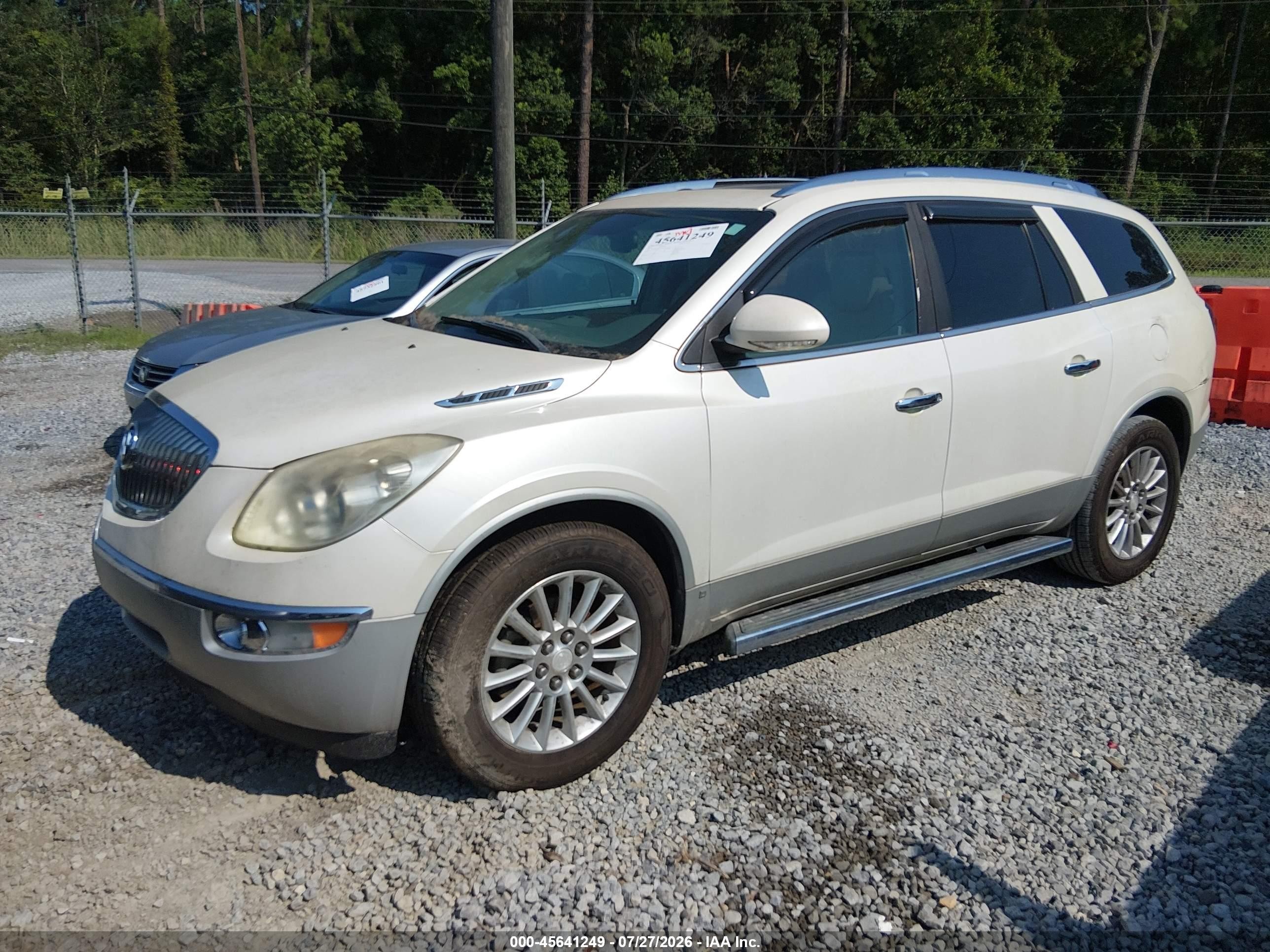 2009 Buick Enclave Cxl Белый vin: 5GAER23D49J185216