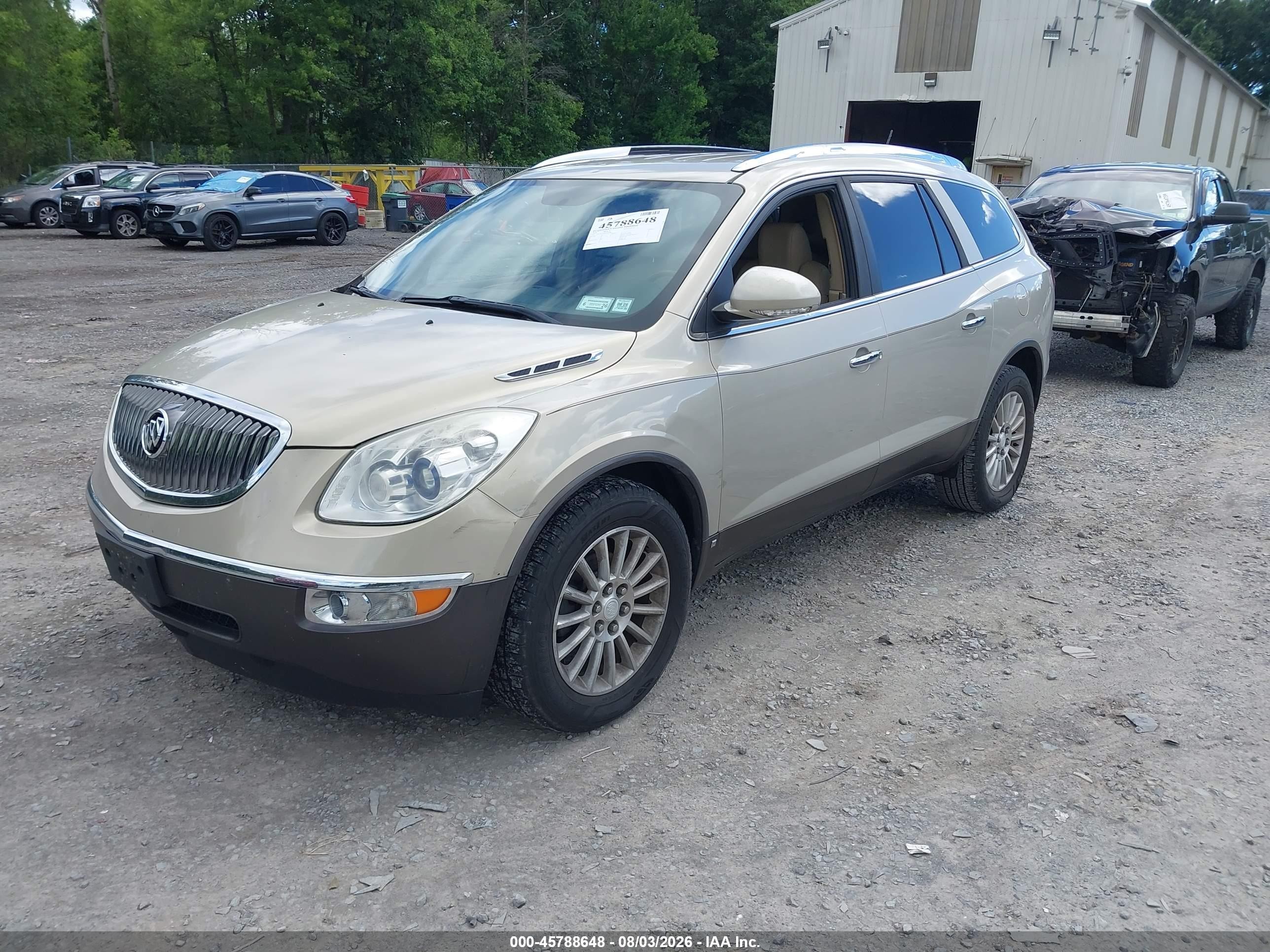 2009 Buick Enclave Cxl Tan vin: 5GAER23D49J209630
