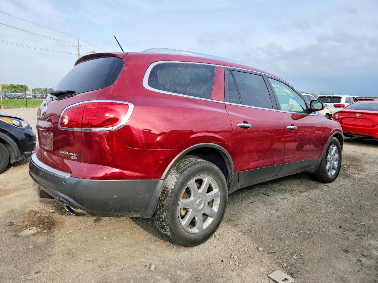 2009 Buick Enclave Cxl Maroon vin: 5GAER23D49J219655