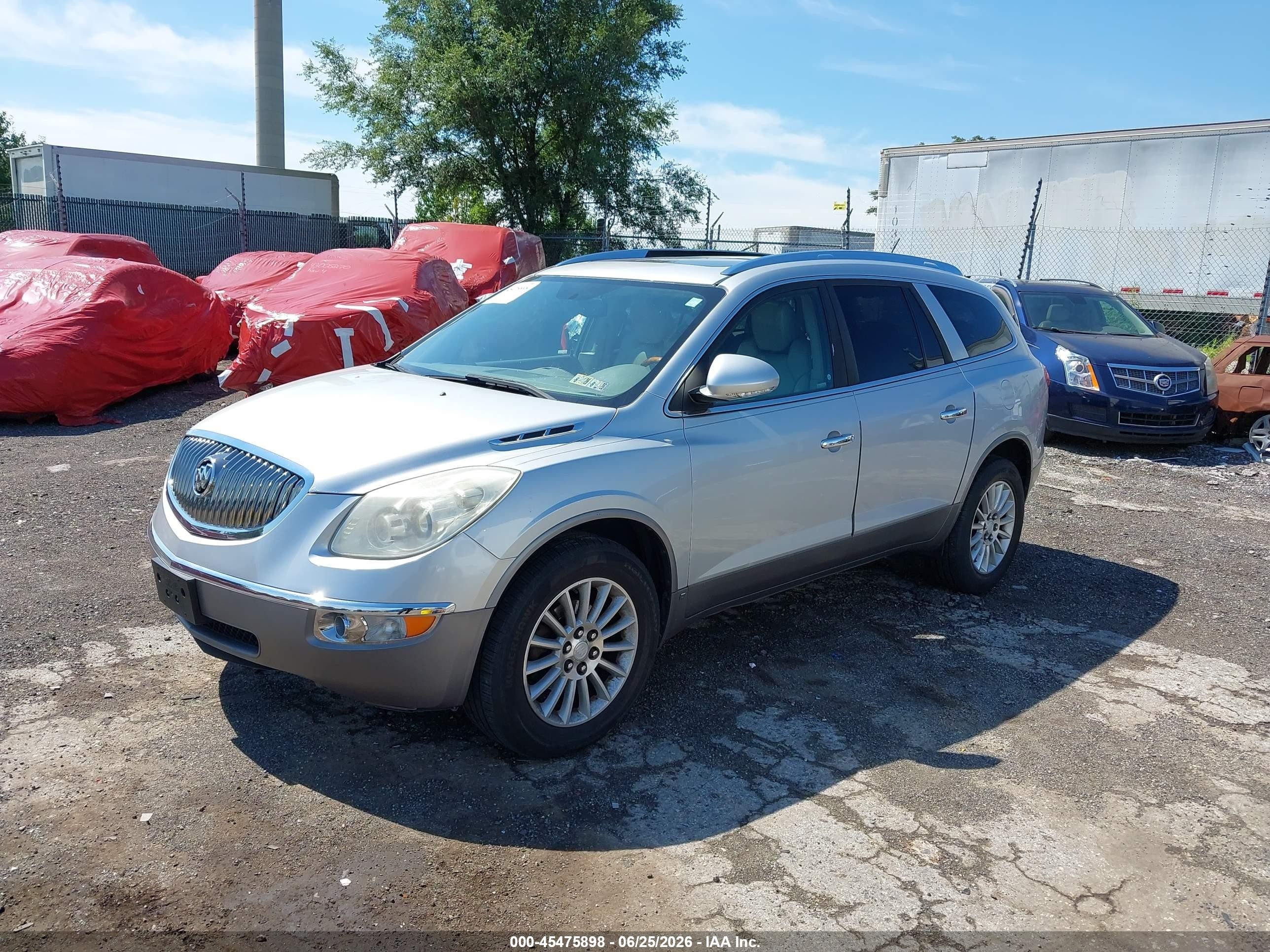 2009 Buick Enclave Cxl Silver vin: 5GAER23D59J152712