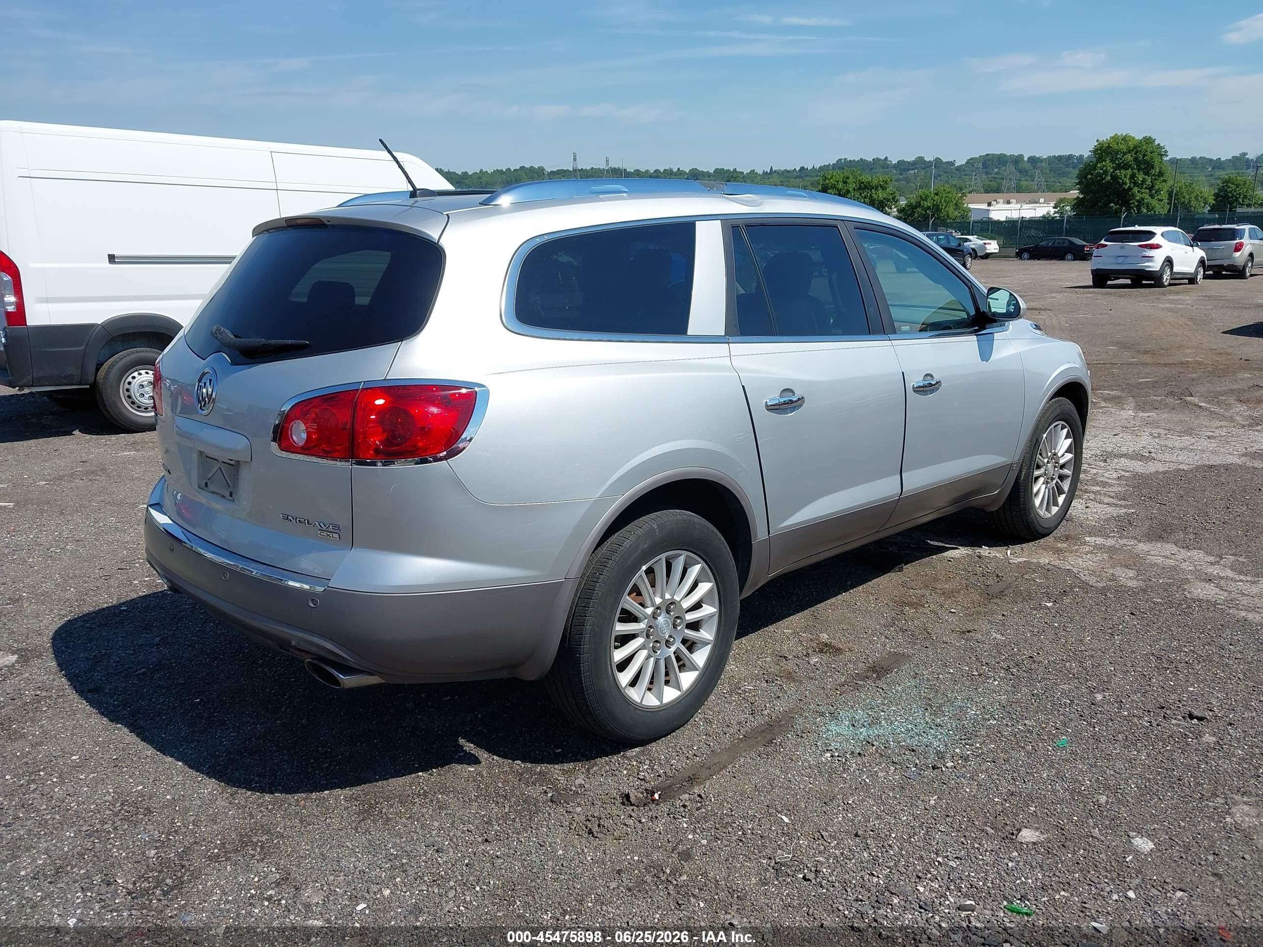 2009 Buick Enclave Cxl Silver vin: 5GAER23D59J152712