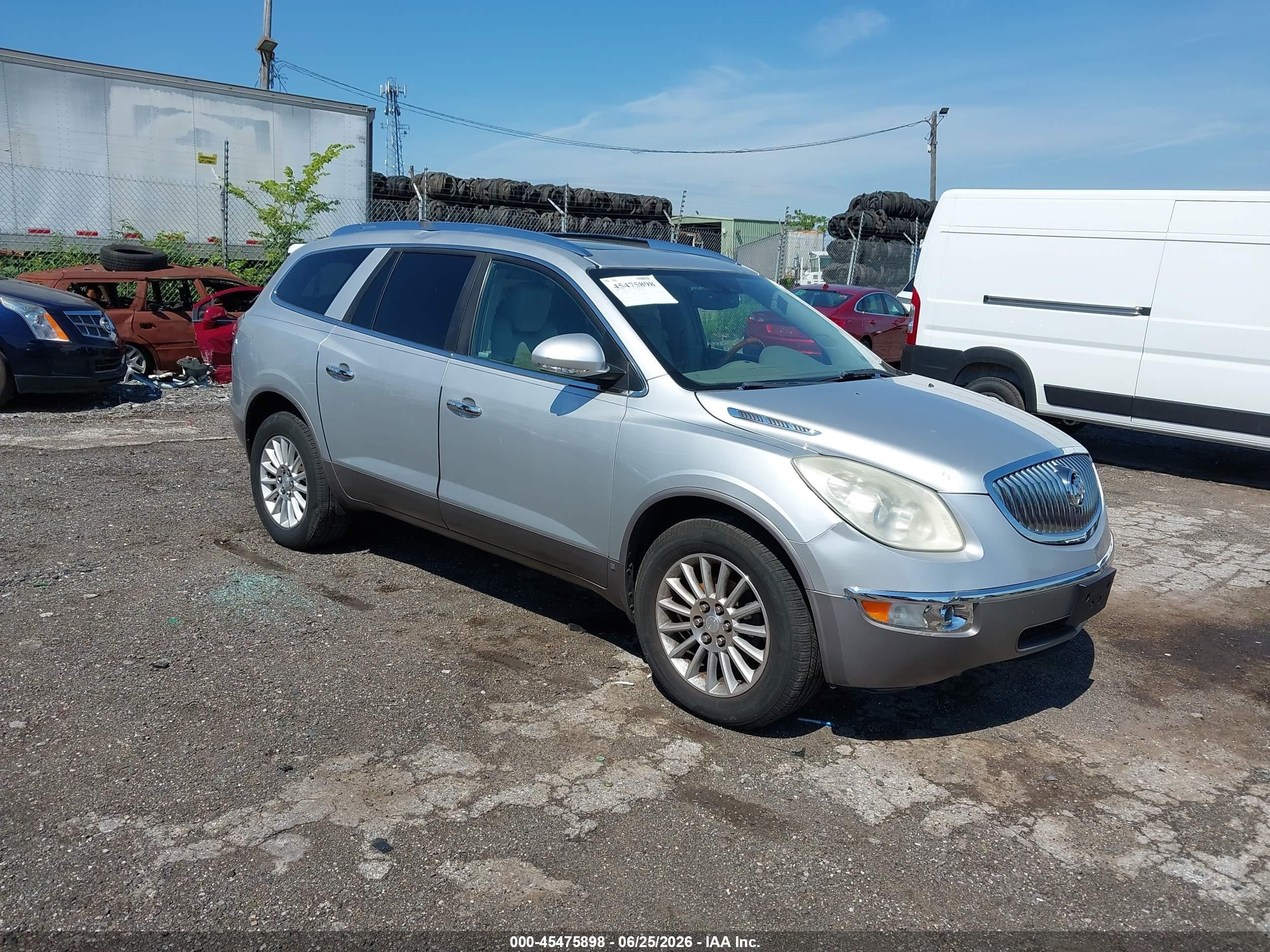 2009 Buick Enclave Cxl Silver vin: 5GAER23D59J152712
