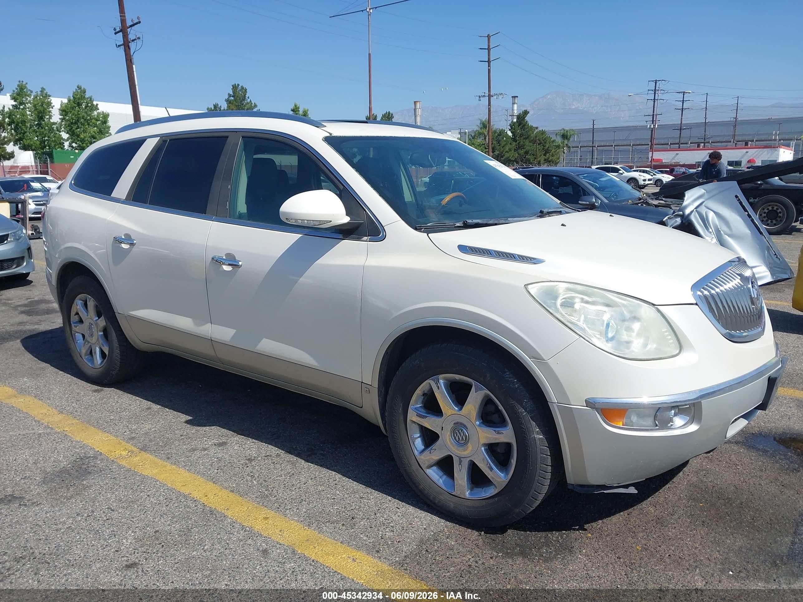 2009 Buick Enclave Cxl Cream vin: 5GAER23D59J183331