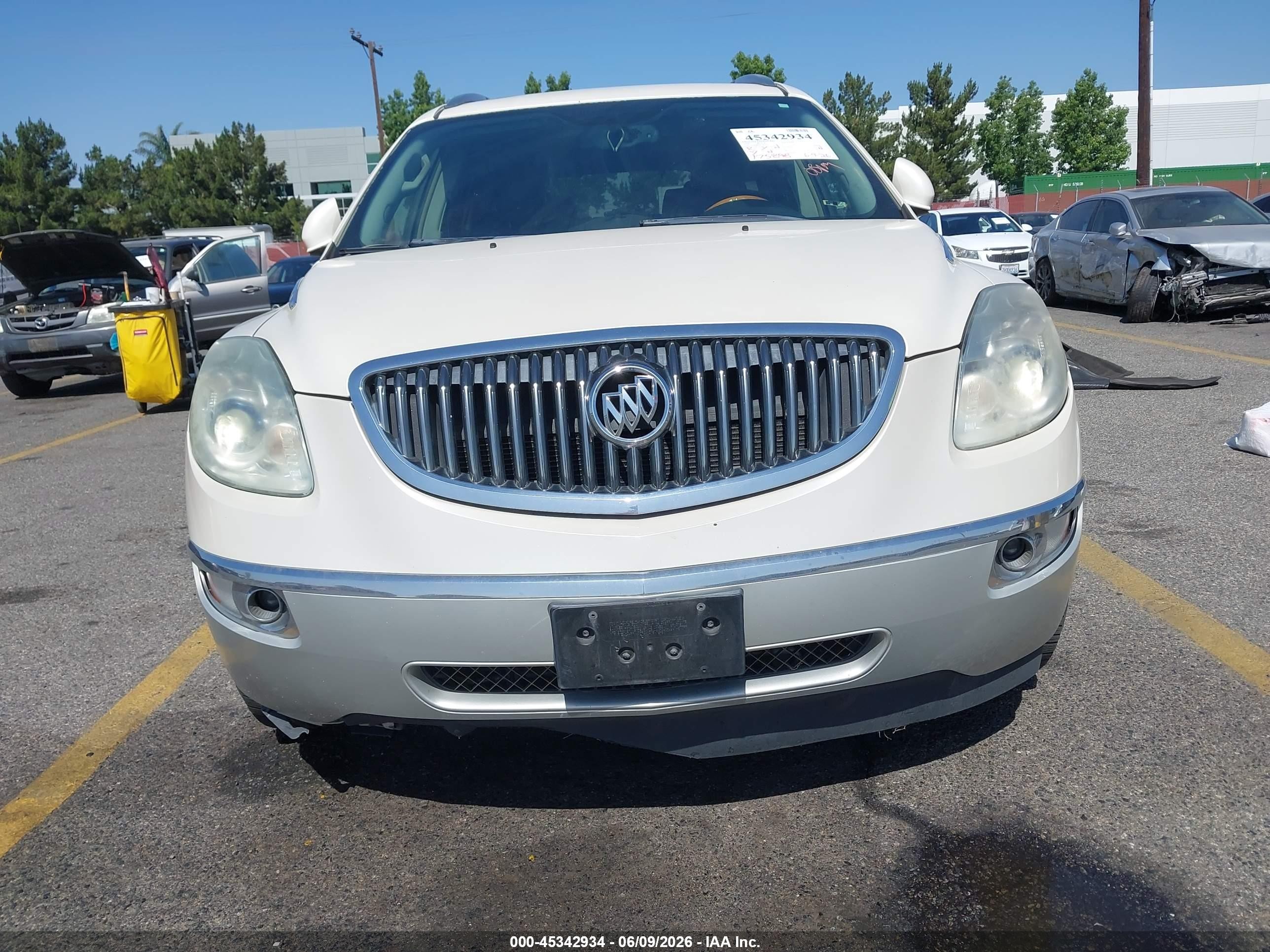2009 Buick Enclave Cxl Cream vin: 5GAER23D59J183331