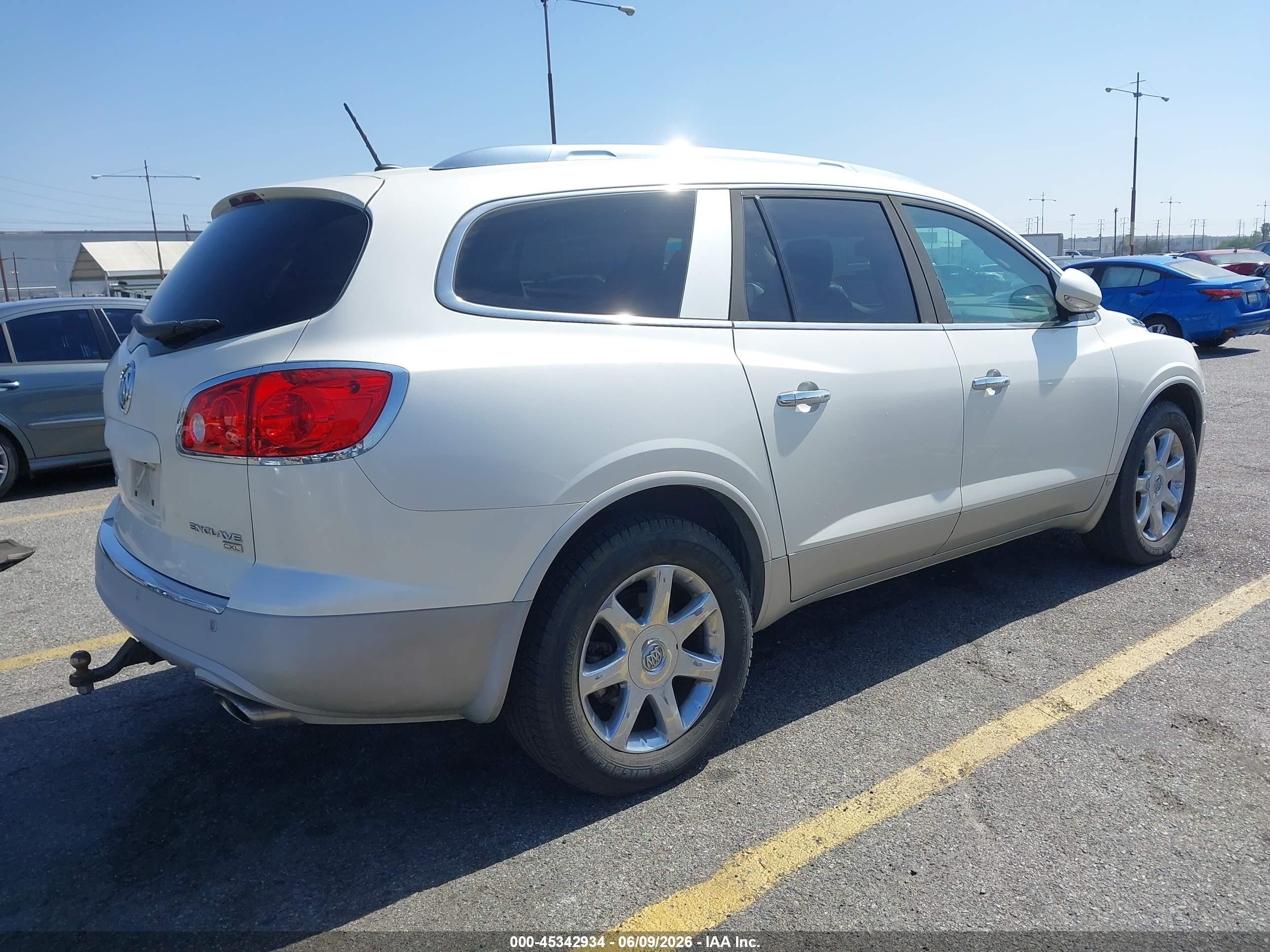 2009 Buick Enclave Cxl Cream vin: 5GAER23D59J183331