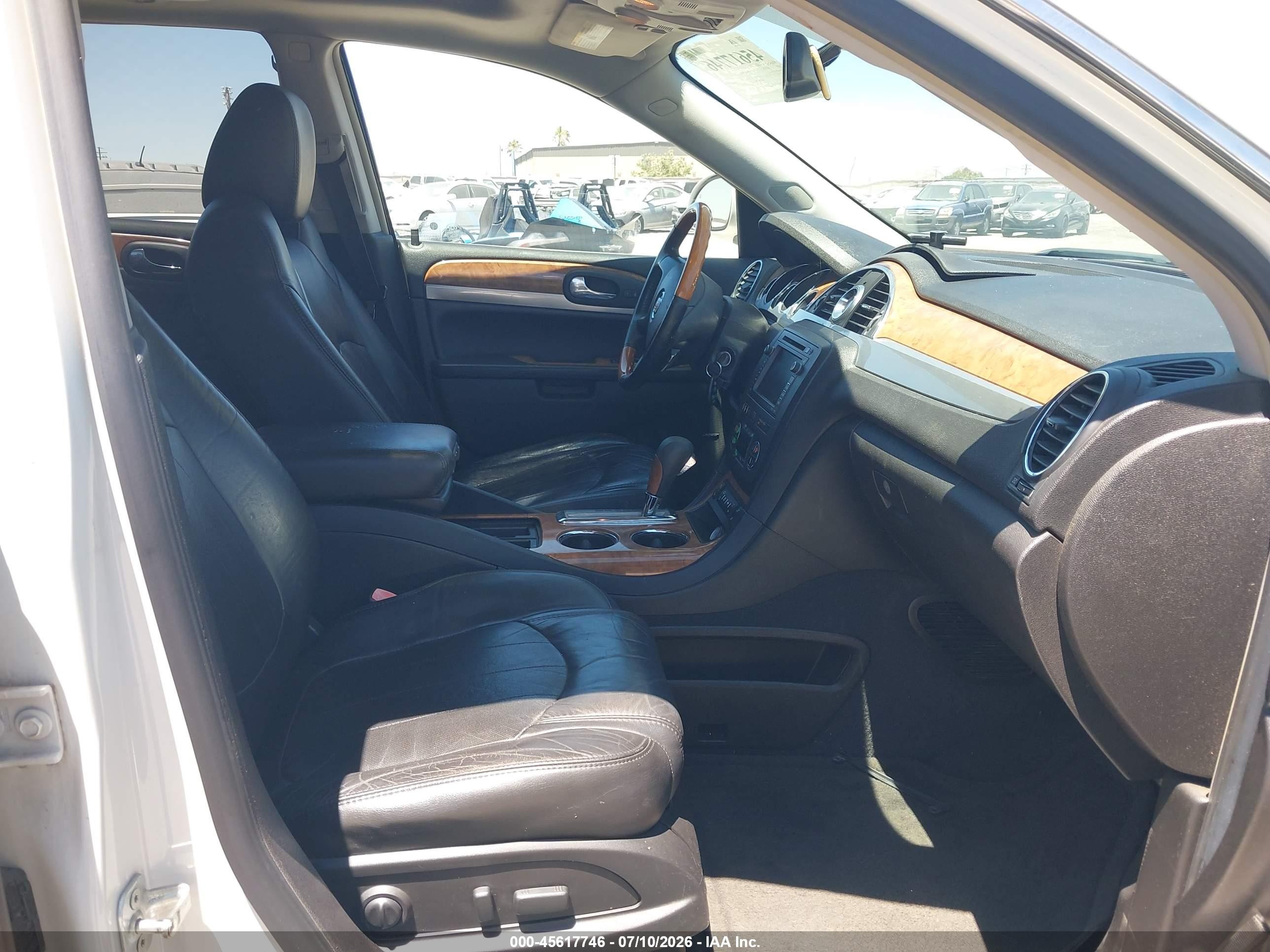 2009 Buick Enclave Cxl White vin: 5GAER23D59J183331