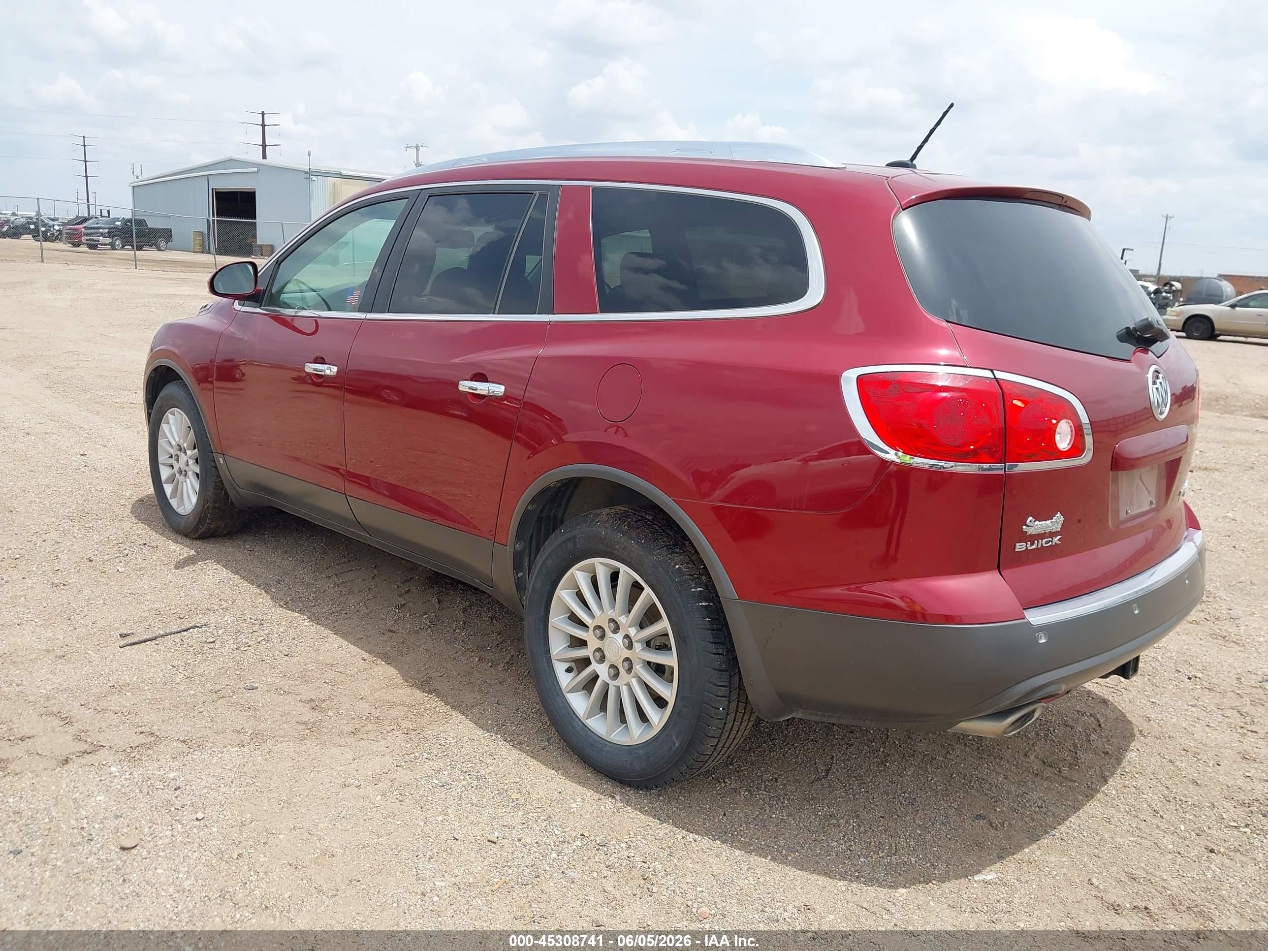 2009 Buick Enclave Cxl Red vin: 5GAER23D69J172015