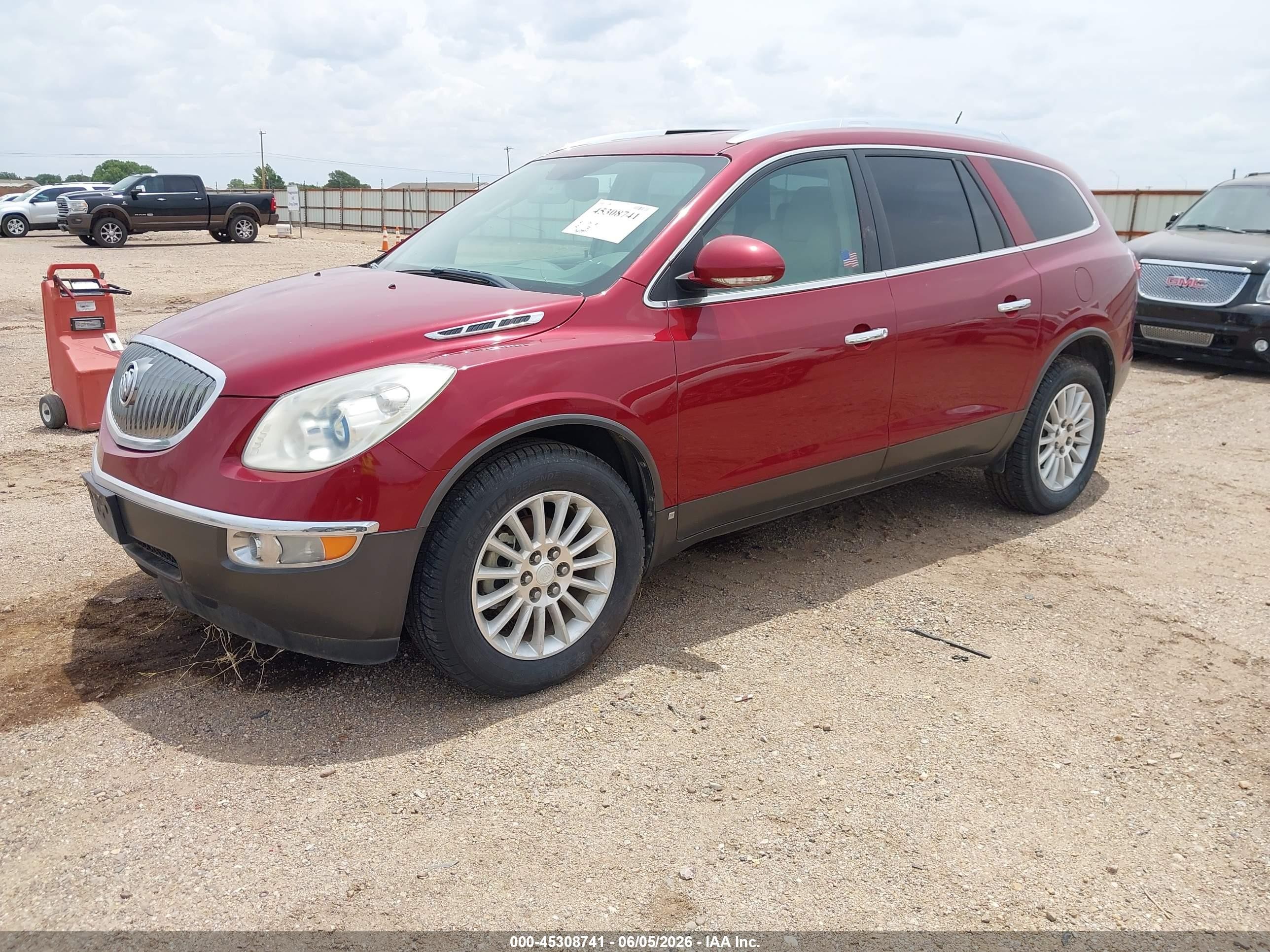 2009 Buick Enclave Cxl Red vin: 5GAER23D69J172015