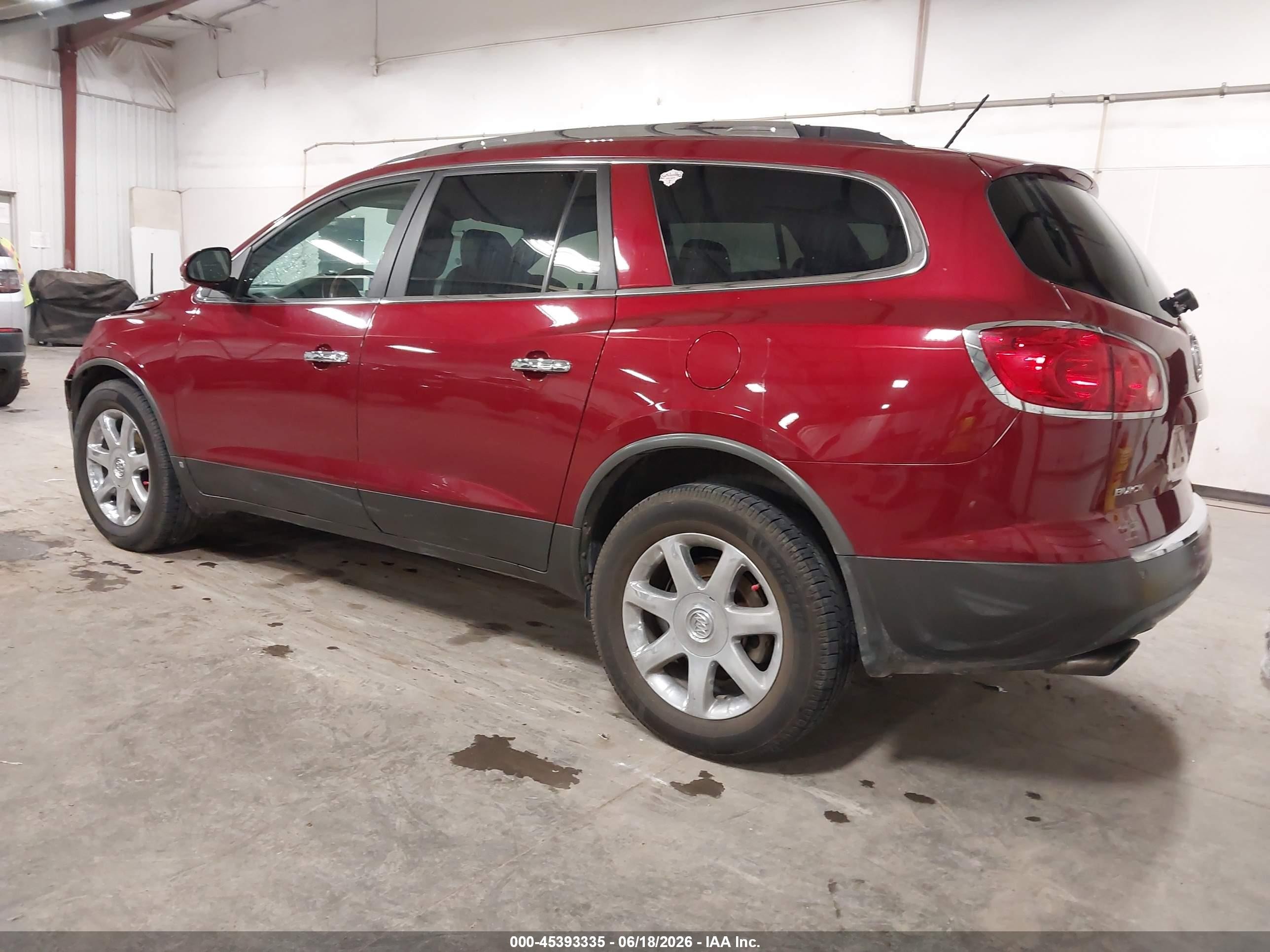2009 Buick Enclave Cxl Red vin: 5GAER23D69J209550