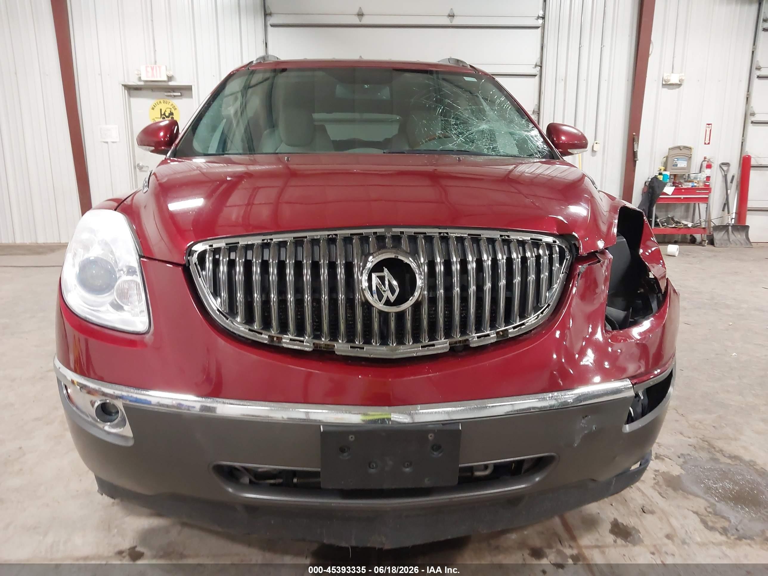 2009 Buick Enclave Cxl Red vin: 5GAER23D69J209550
