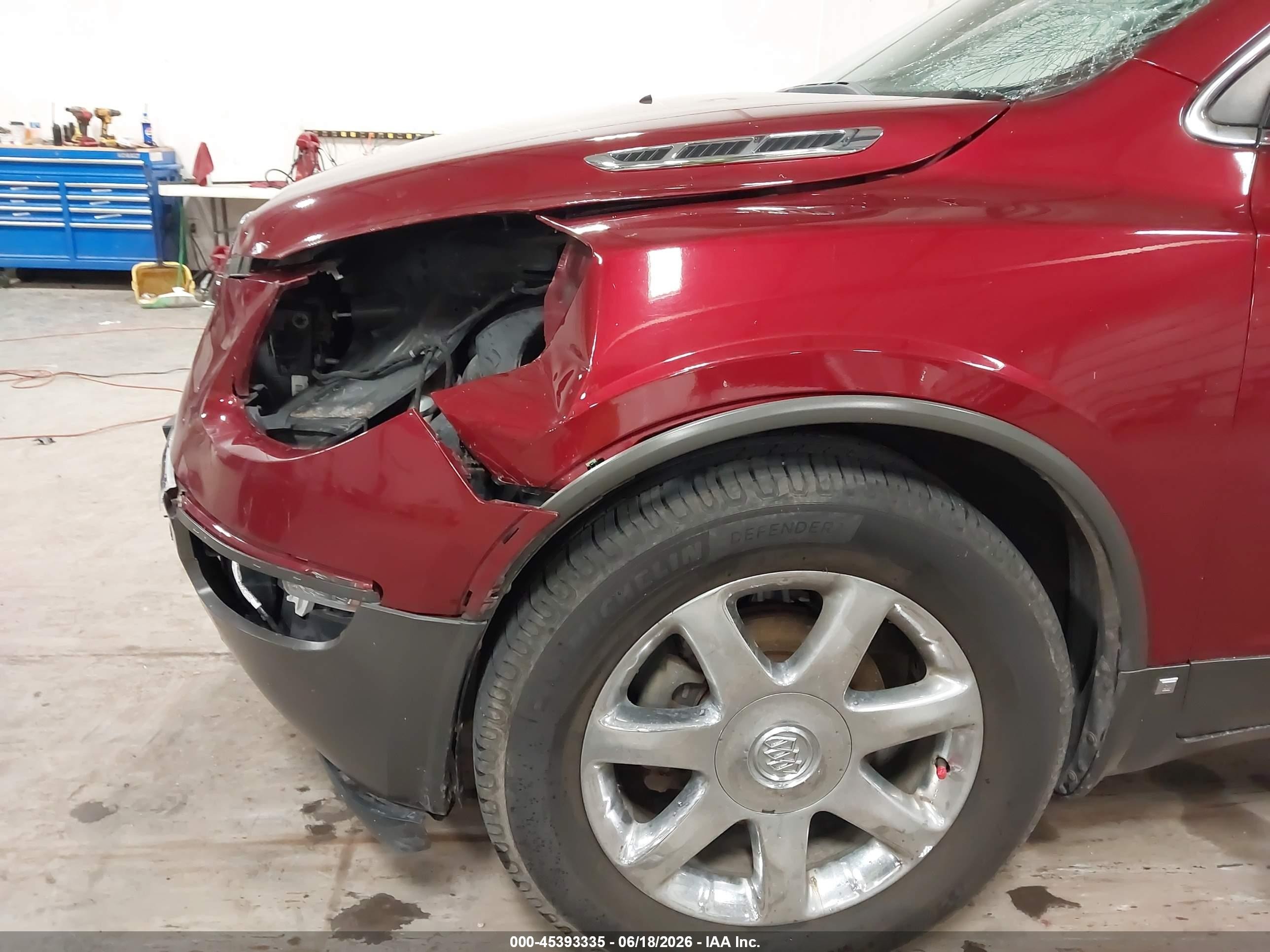 2009 Buick Enclave Cxl Red vin: 5GAER23D69J209550