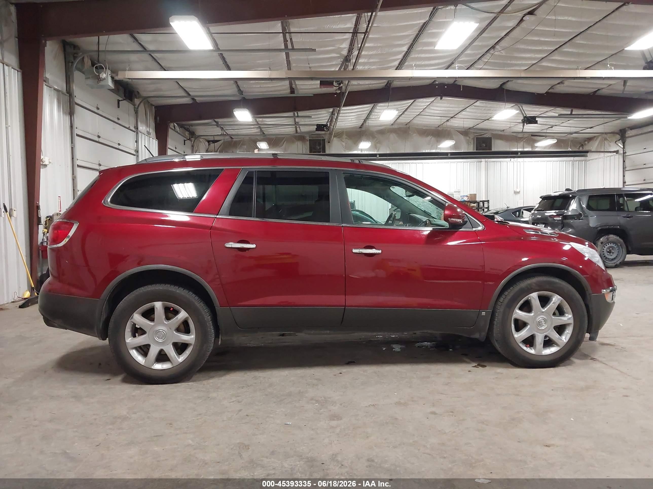 2009 Buick Enclave Cxl Red vin: 5GAER23D69J209550