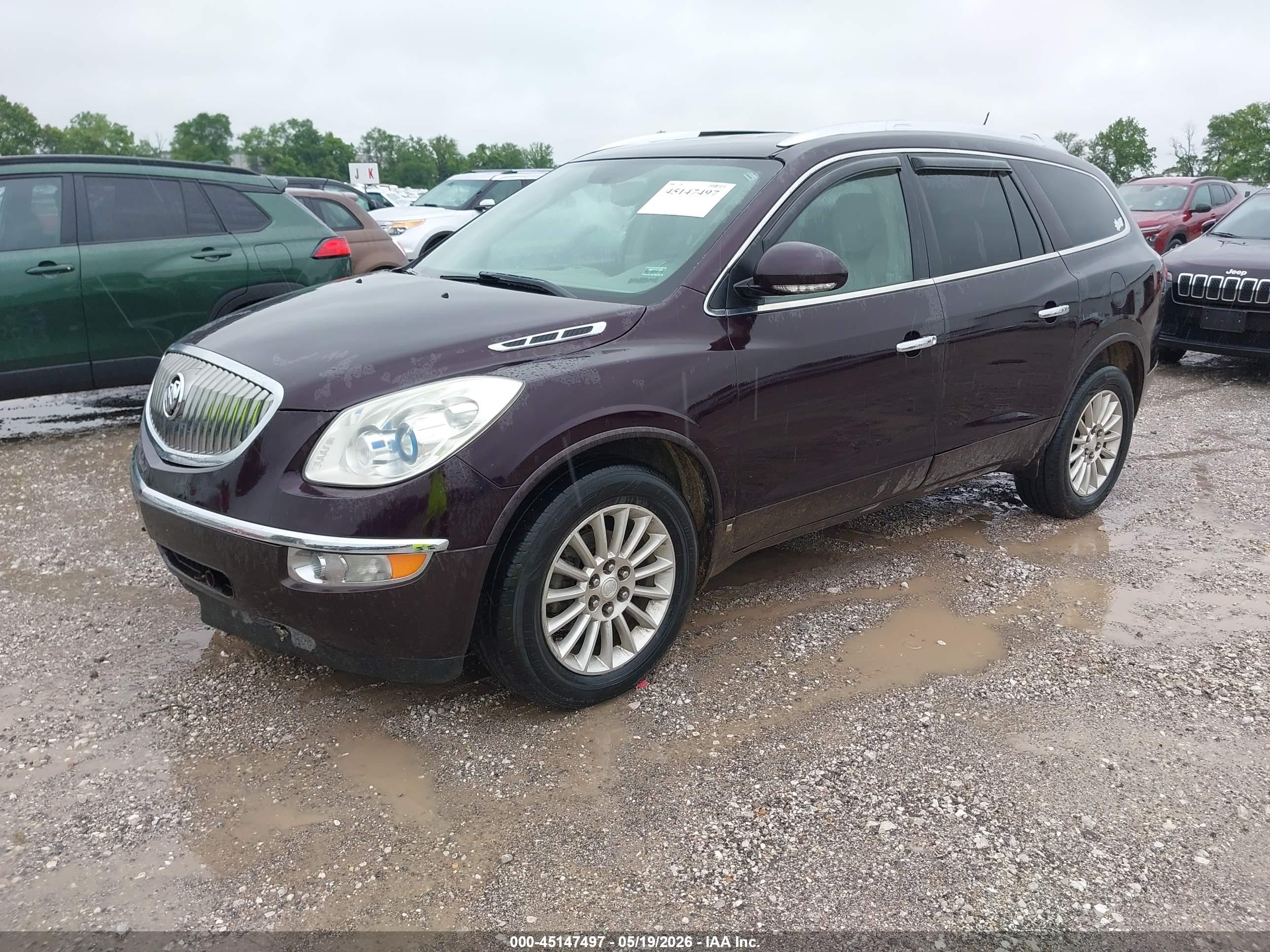 2009 Buick Enclave Cxl Burgundy vin: 5GAER23D79J205619