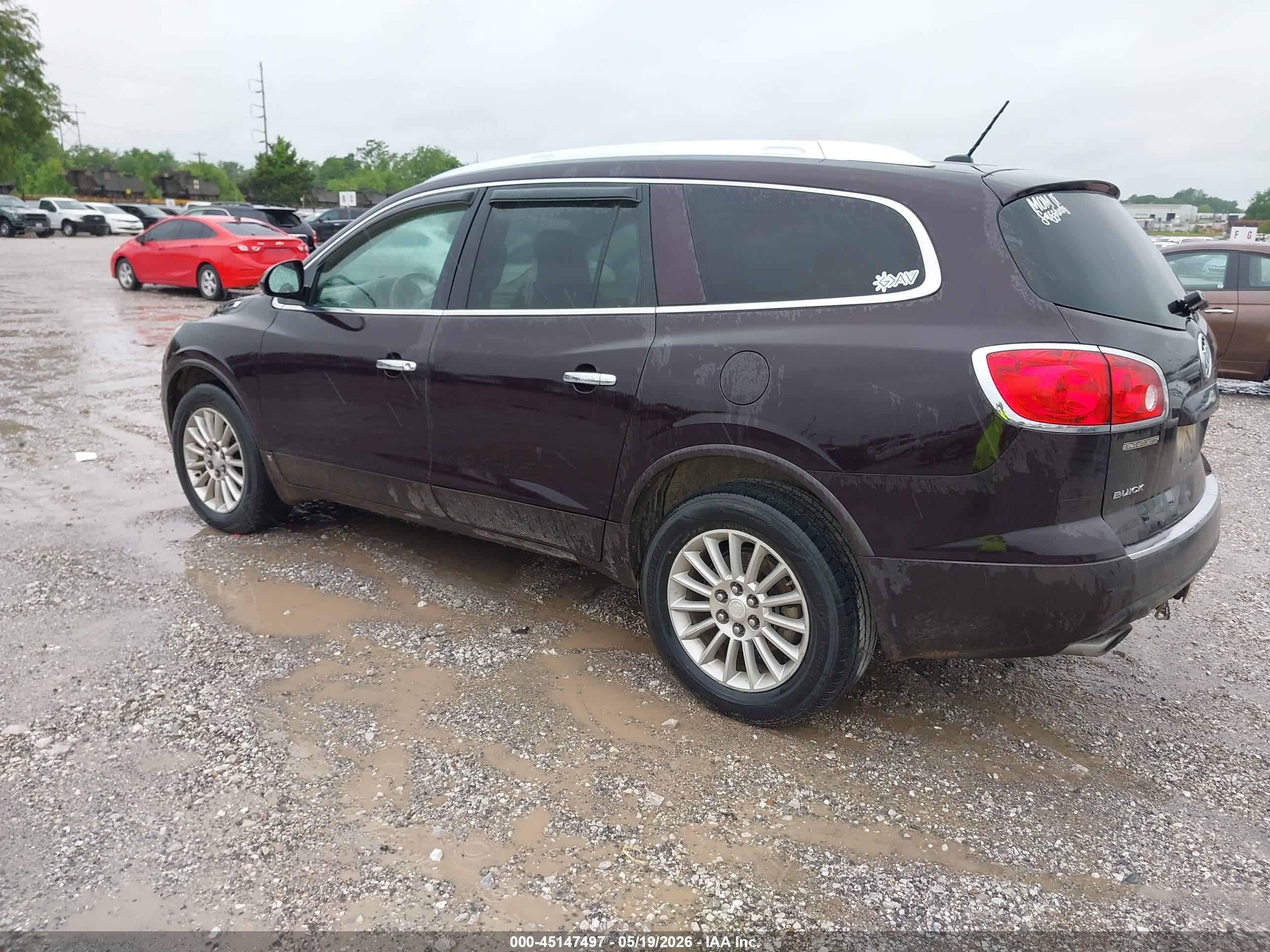 2009 Buick Enclave Cxl Burgundy vin: 5GAER23D79J205619