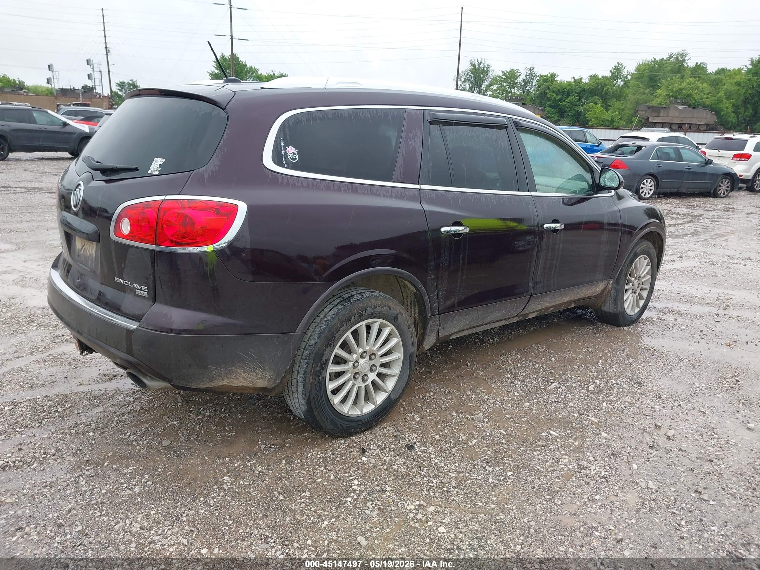 2009 Buick Enclave Cxl Burgundy vin: 5GAER23D79J205619