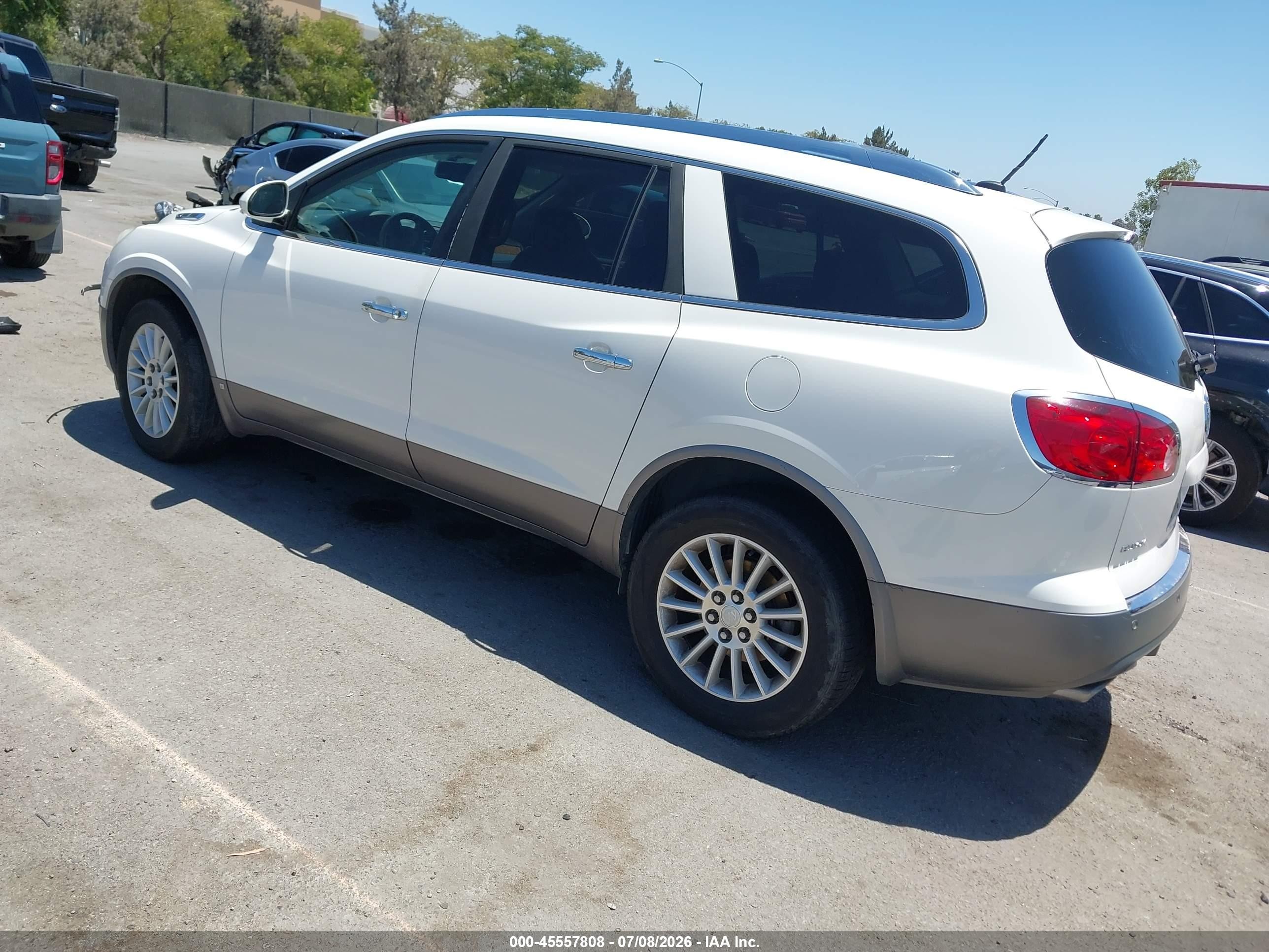 2009 Buick Enclave Cxl Белый vin: 5GAER23D89J207346