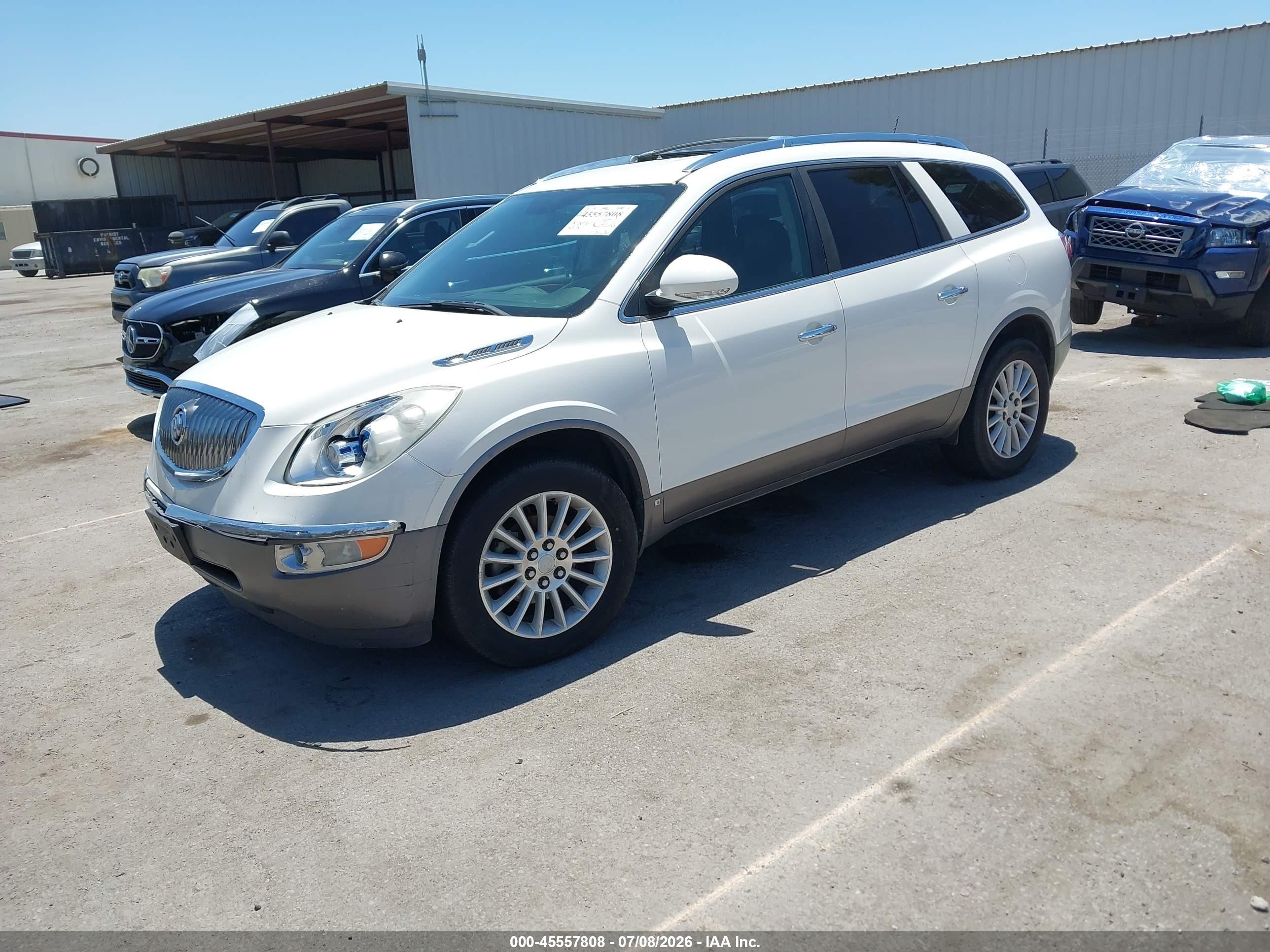 2009 Buick Enclave Cxl Белый vin: 5GAER23D89J207346