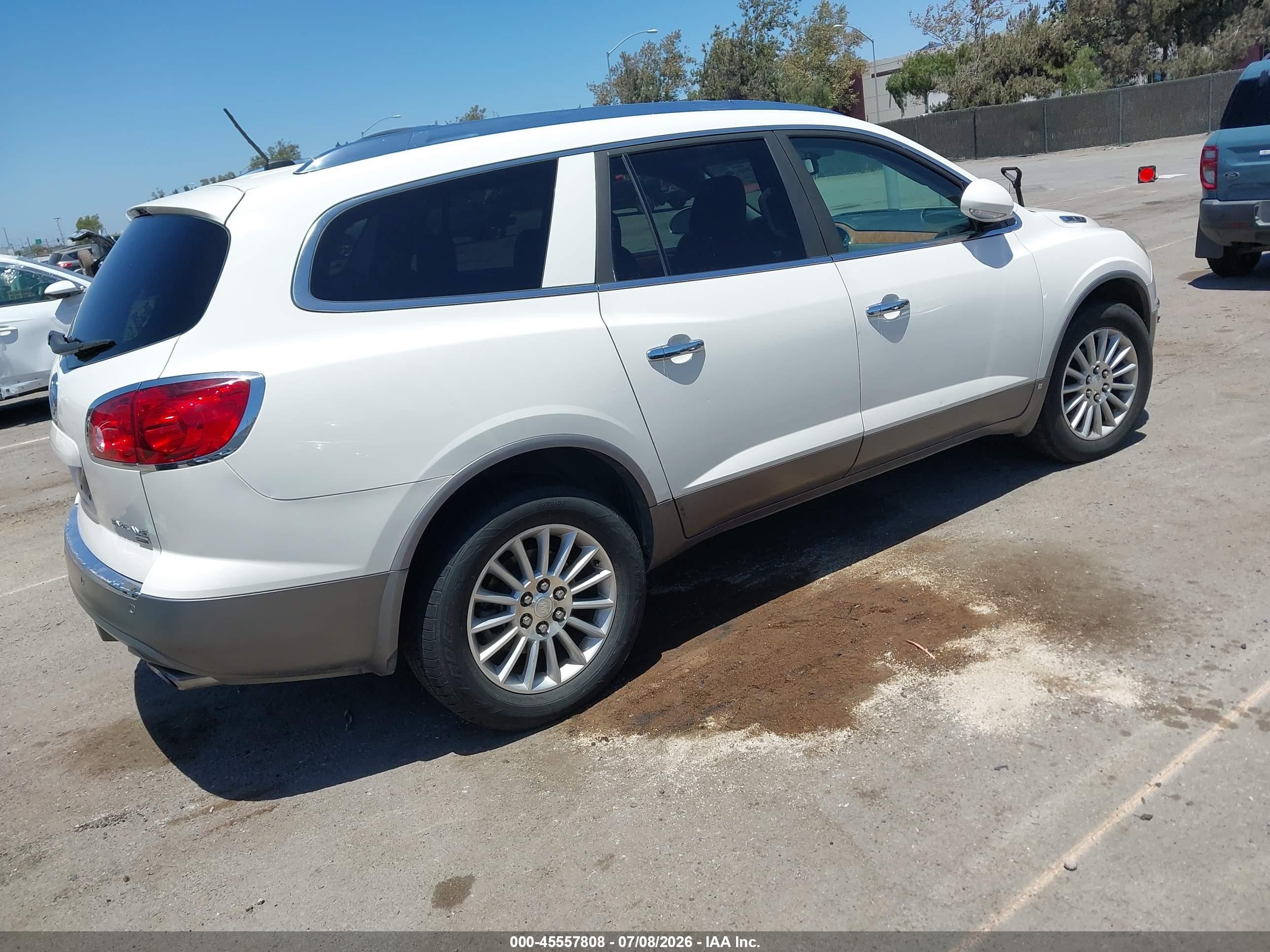2009 Buick Enclave Cxl Белый vin: 5GAER23D89J207346