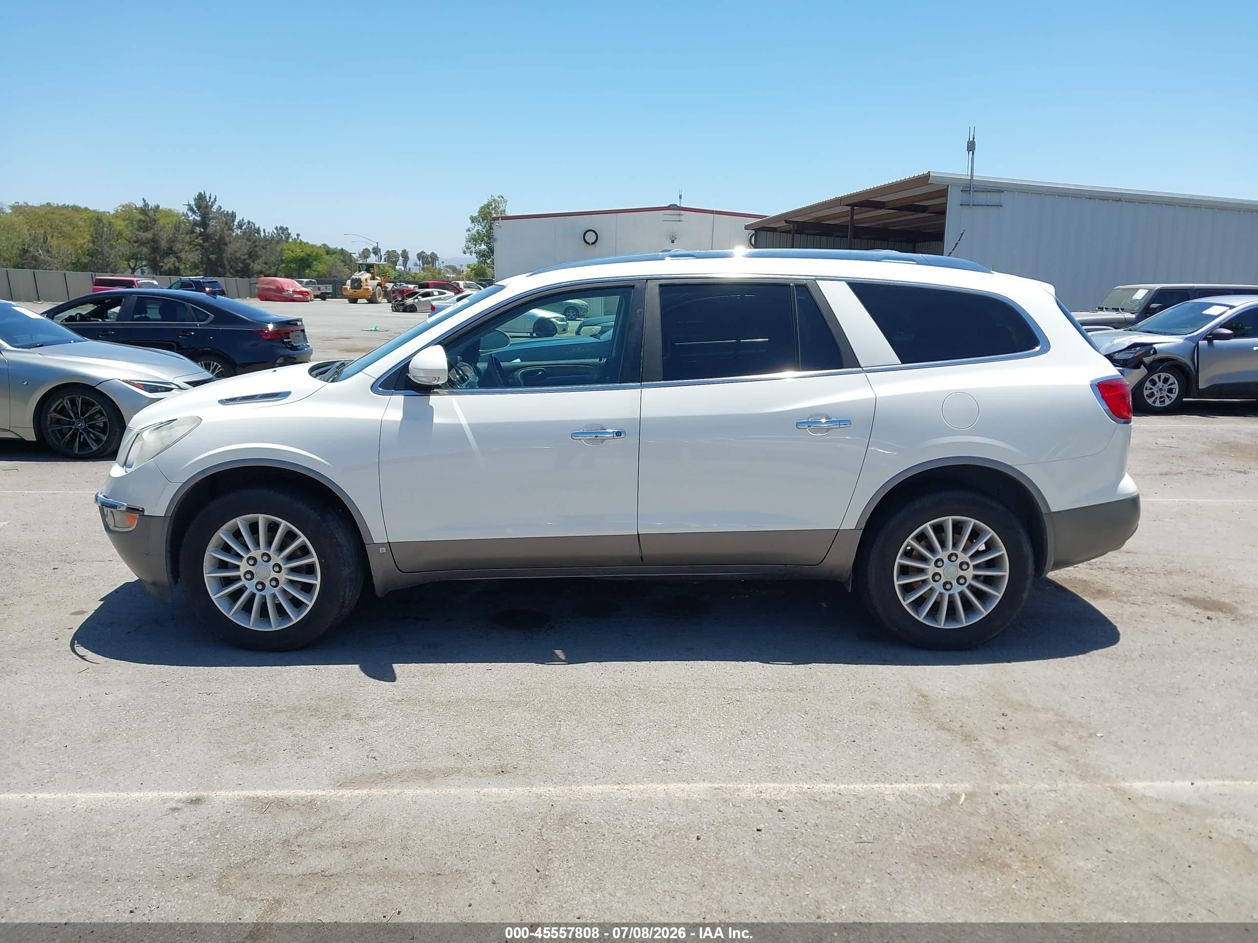 2009 Buick Enclave Cxl Белый vin: 5GAER23D89J207346