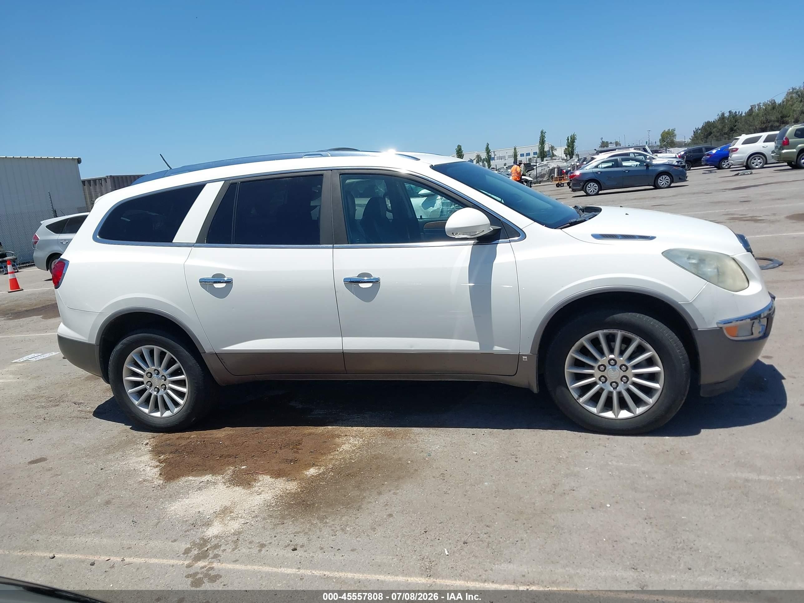 2009 Buick Enclave Cxl Белый vin: 5GAER23D89J207346