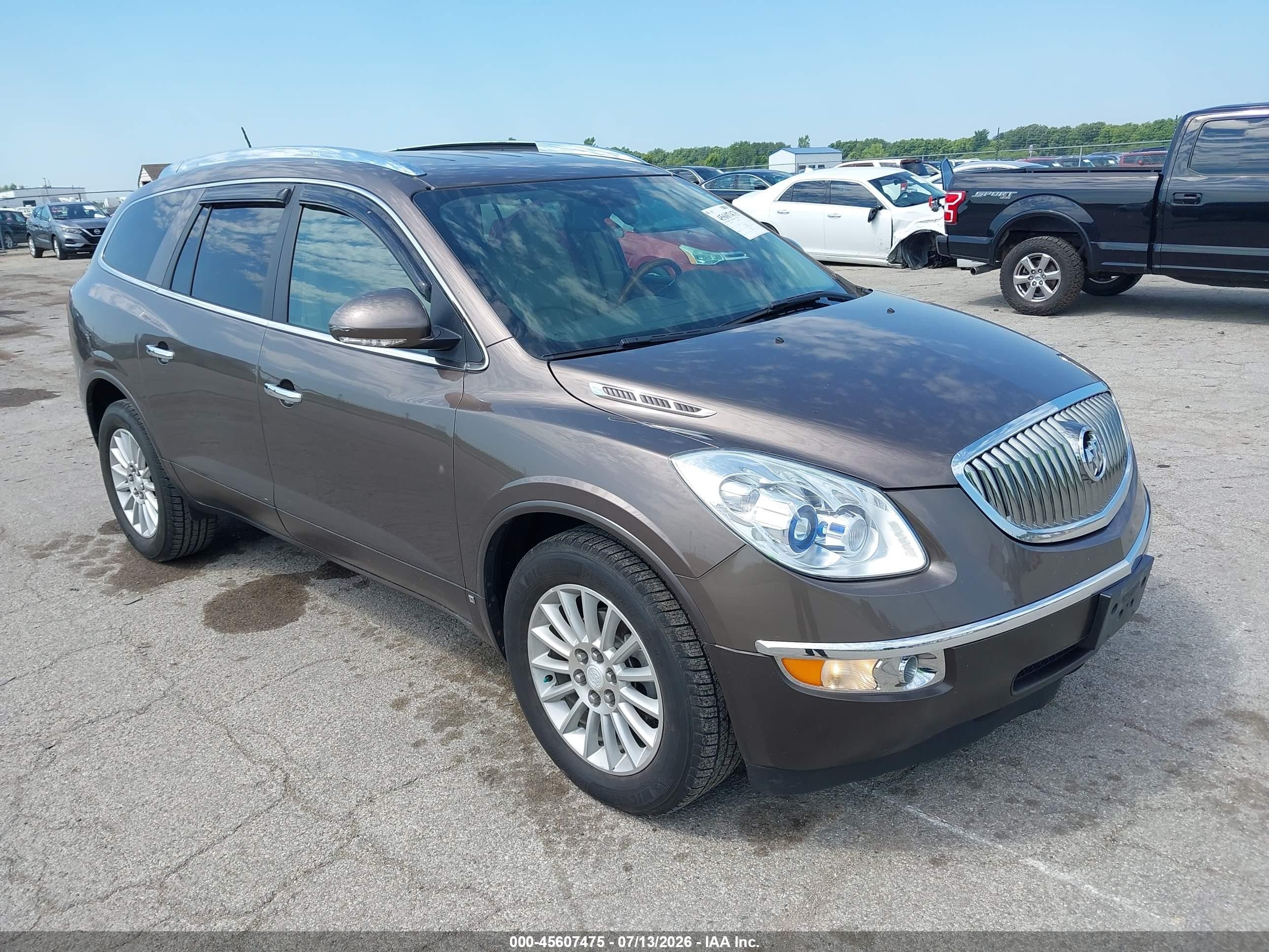 2009 Buick Enclave Cxl Brown vin: 5GAER23D99J147934
