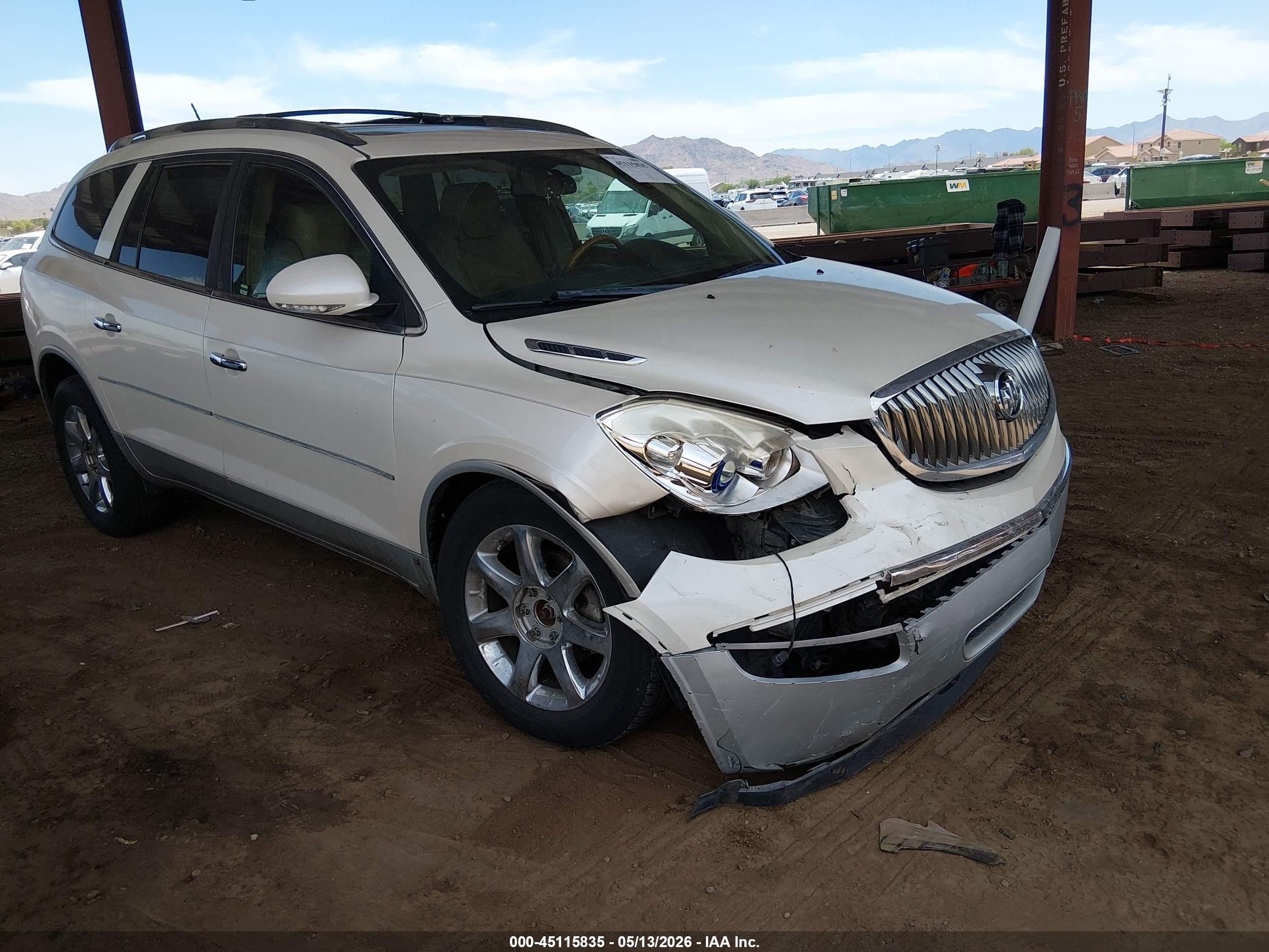 2009 Buick Enclave Cxl Белый vin: 5GAER23D99J155452