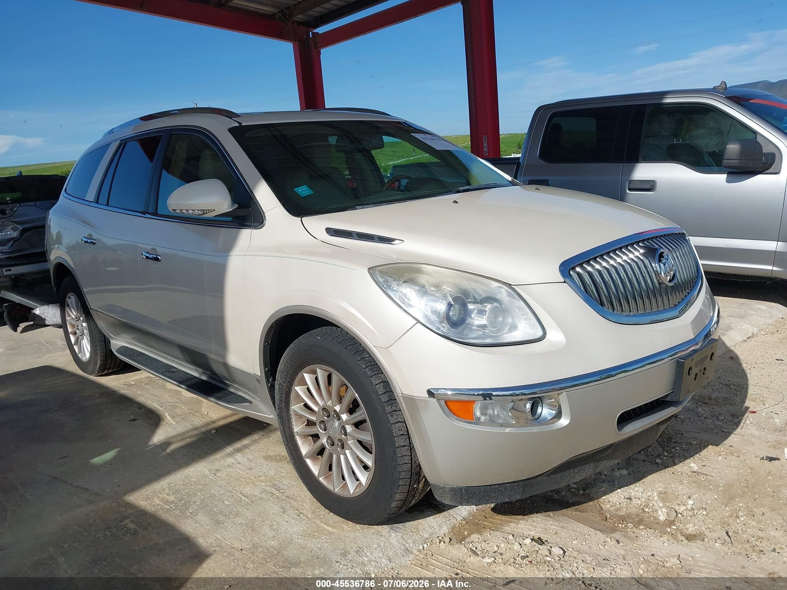 2009 Buick Enclave Cxl Cream vin: 5GAER23D99J203127