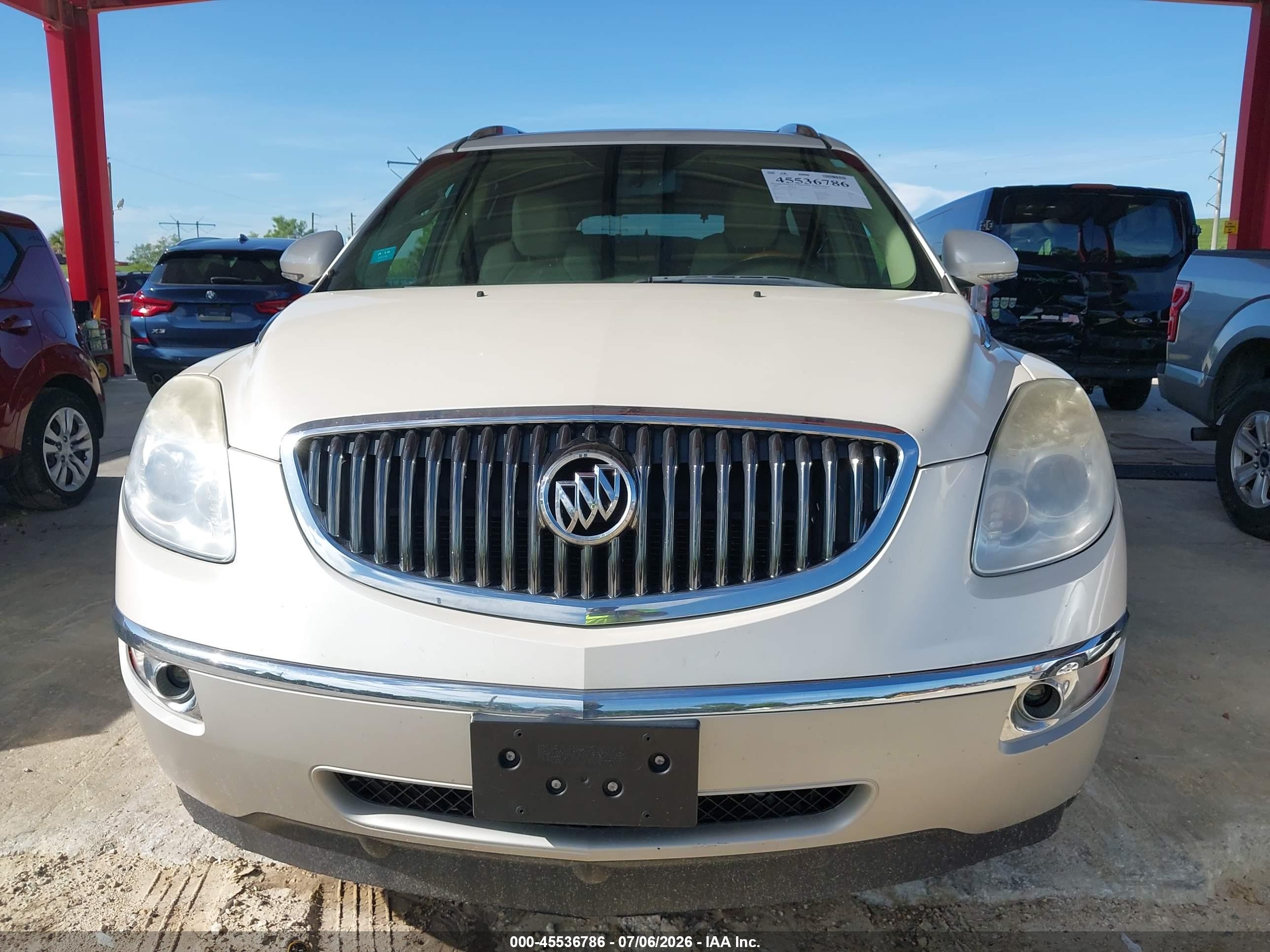 2009 Buick Enclave Cxl Cream vin: 5GAER23D99J203127
